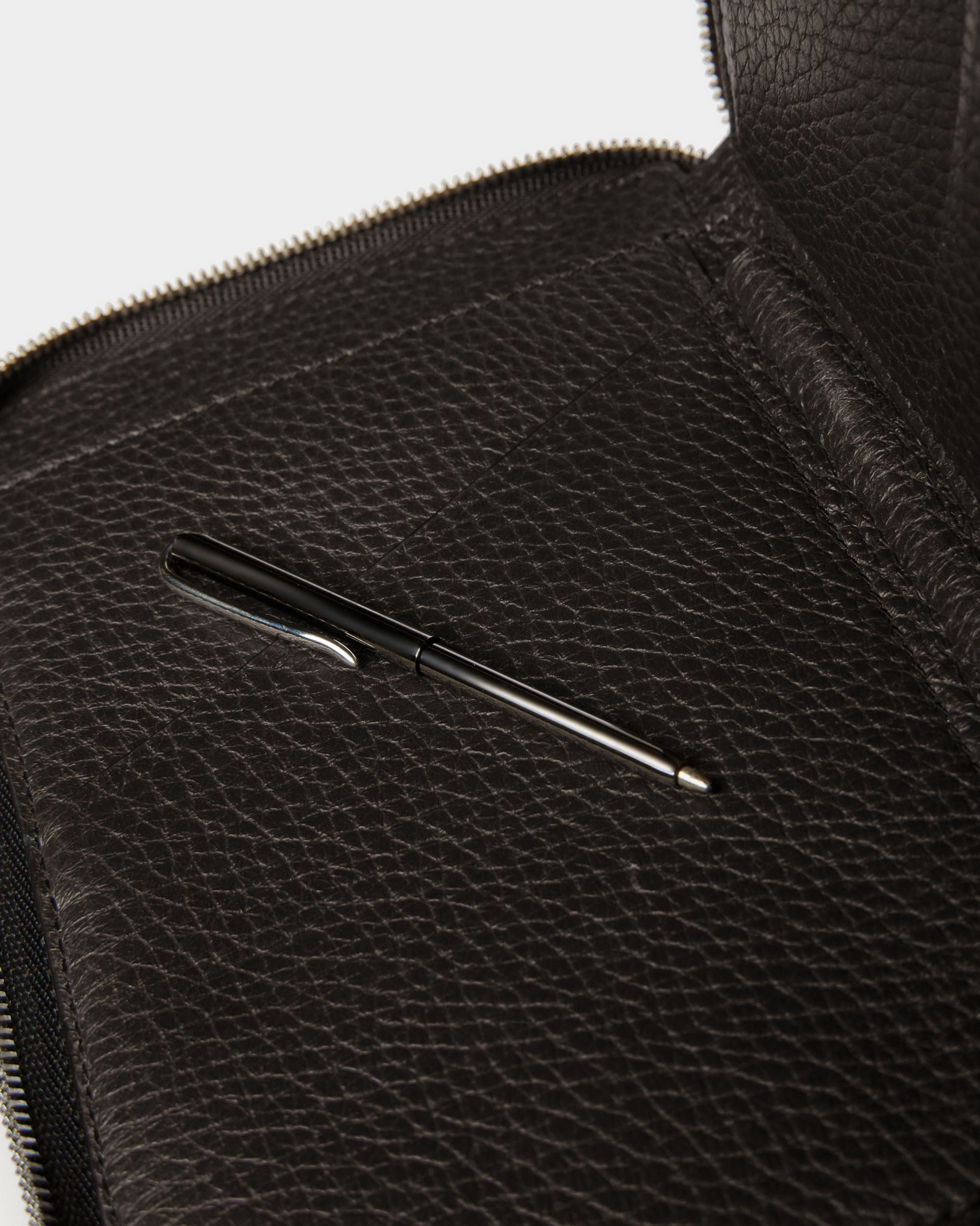 Serwyn Portefeuille De Voyage En Cuir Noir - Homme - Bally - 05