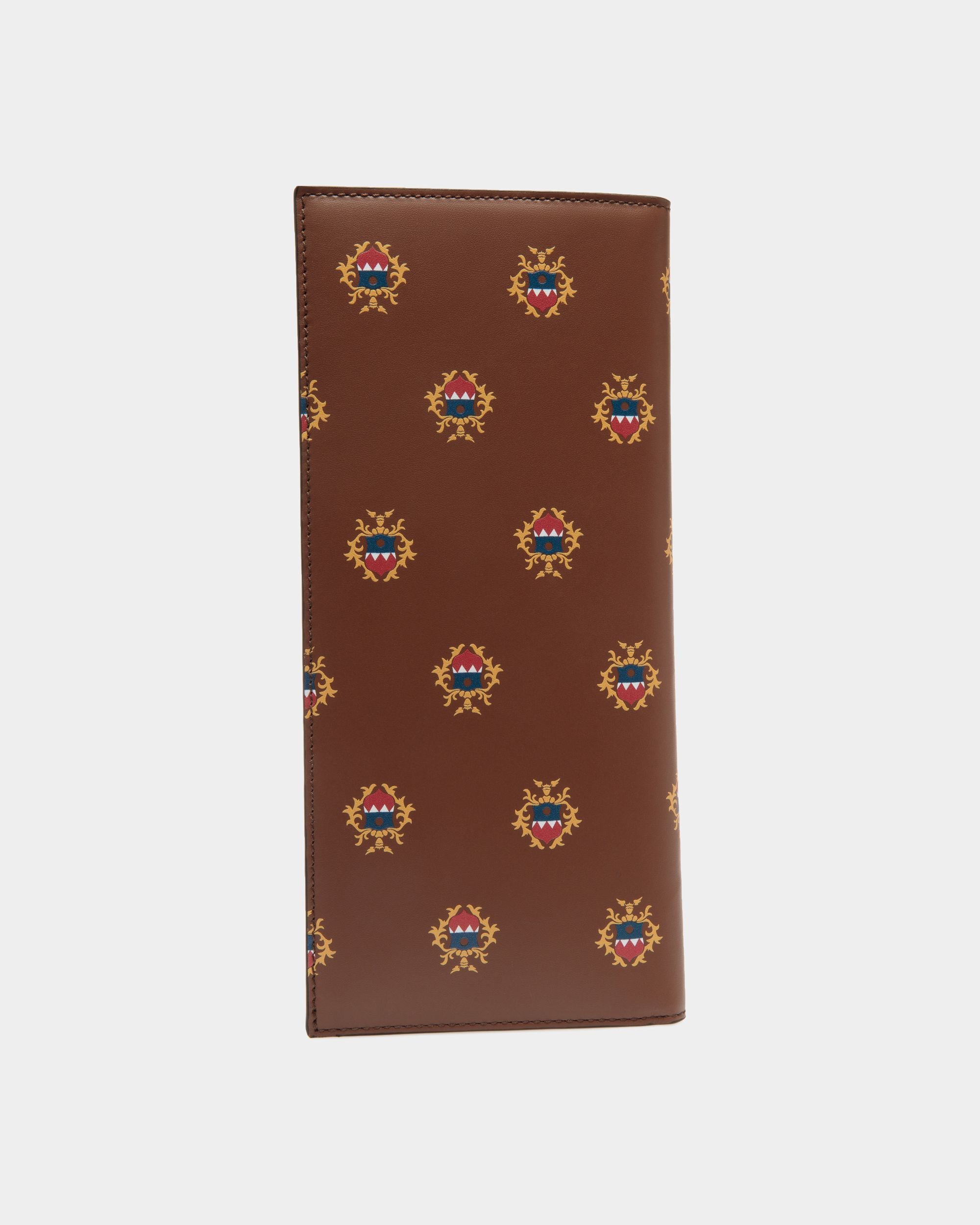 Portefeuille Continental Easy Bally En Cuir Marron Avec Un Imprimé Écusson Bally Crest - Homme - Bally - 02