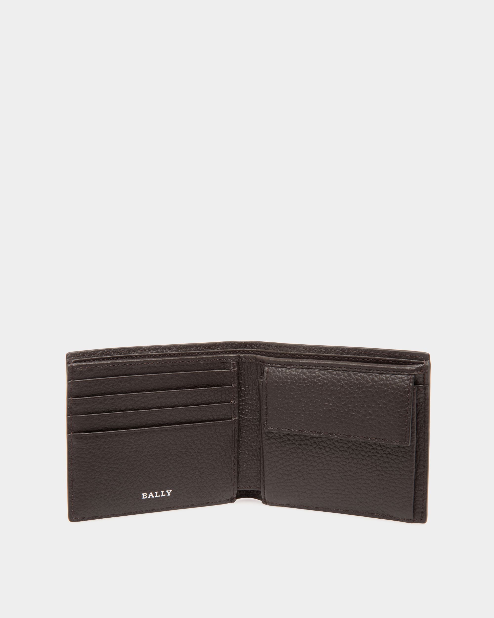 Coin Wallet In Brown Leather - Men's - Bally - 03
