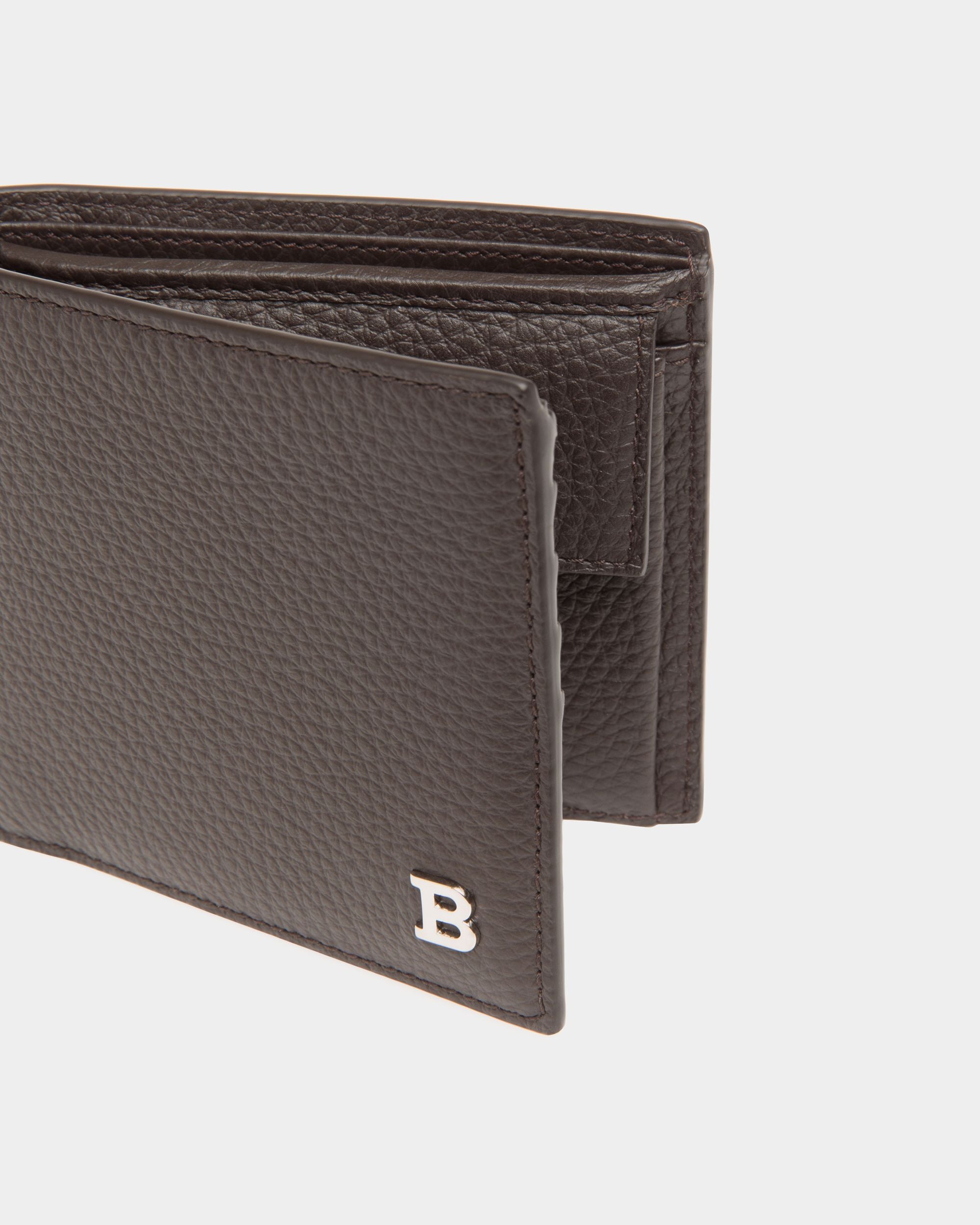 Coin Wallet In Brown Leather - Men's - Bally - 04