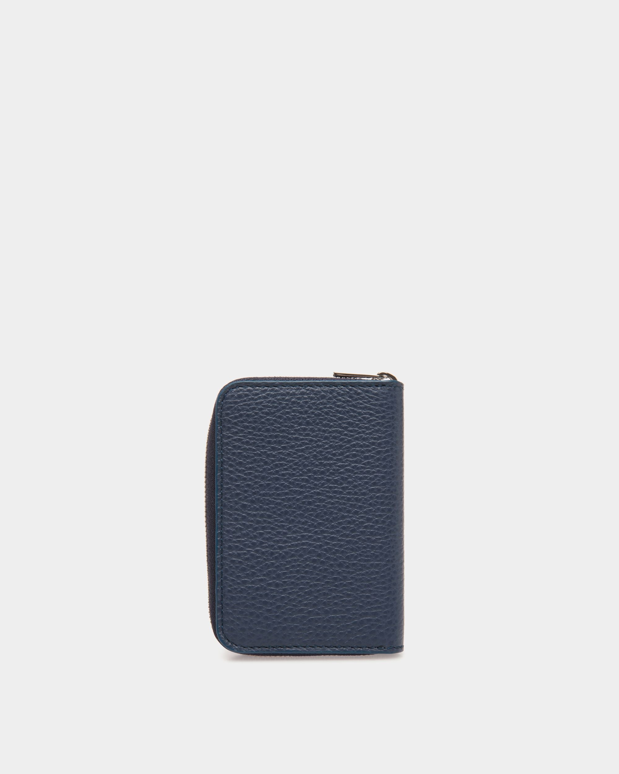Wallet In Blue Leather - Men's - Bally - 02