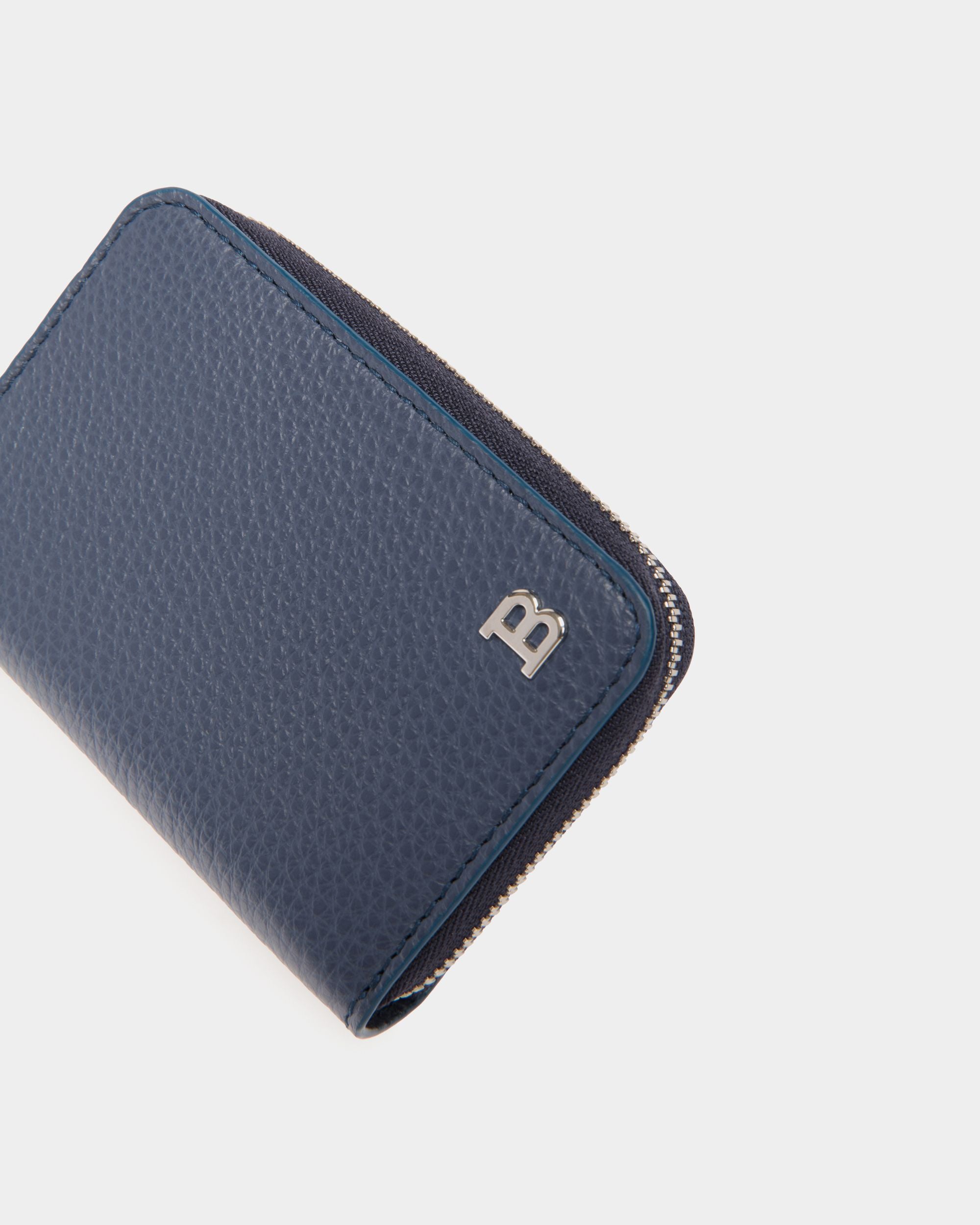 Wallet In Blue Leather - Men's - Bally - 04
