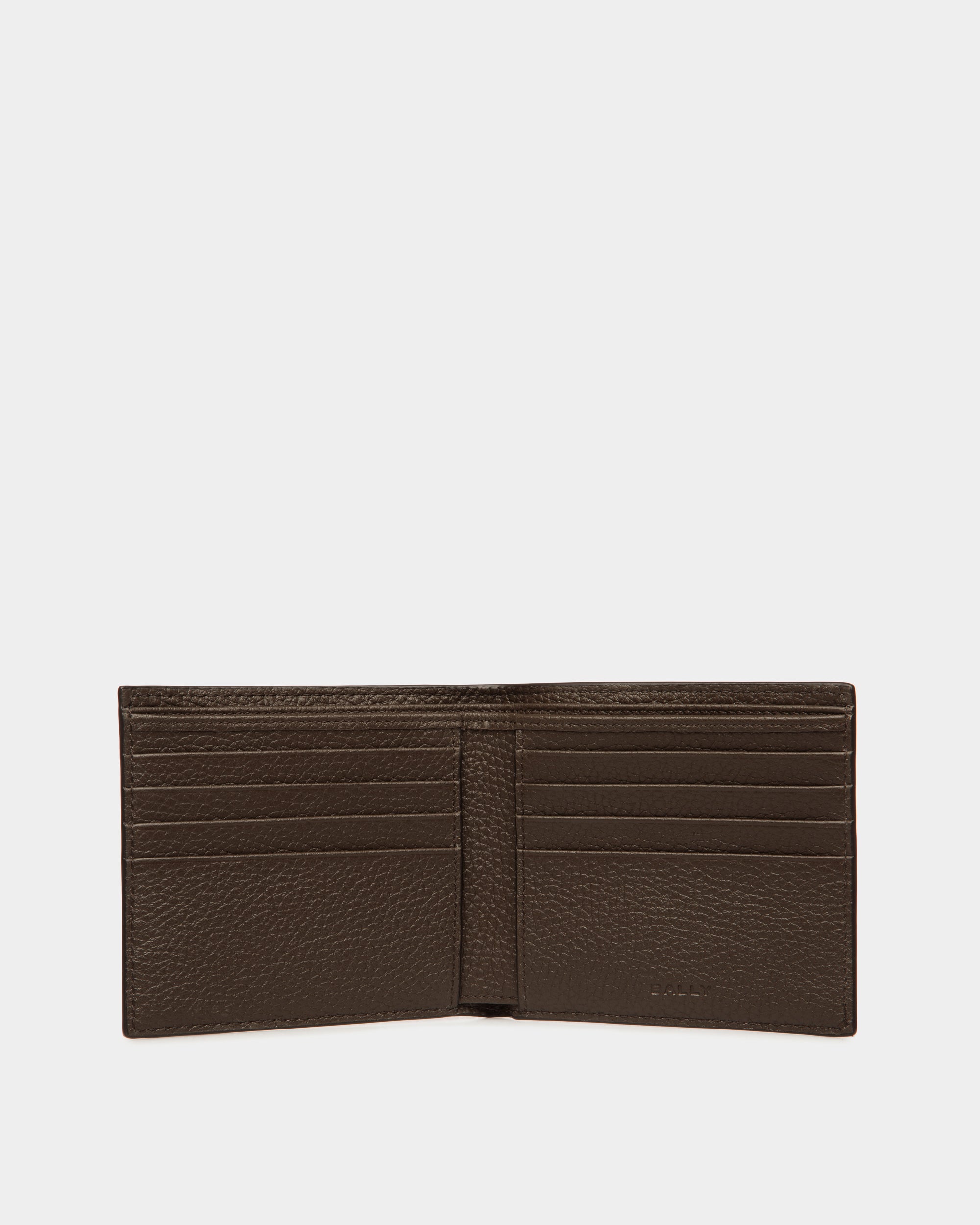Ribbon Bifold Wallet in Ebano Leather - Men's - Bally - 03