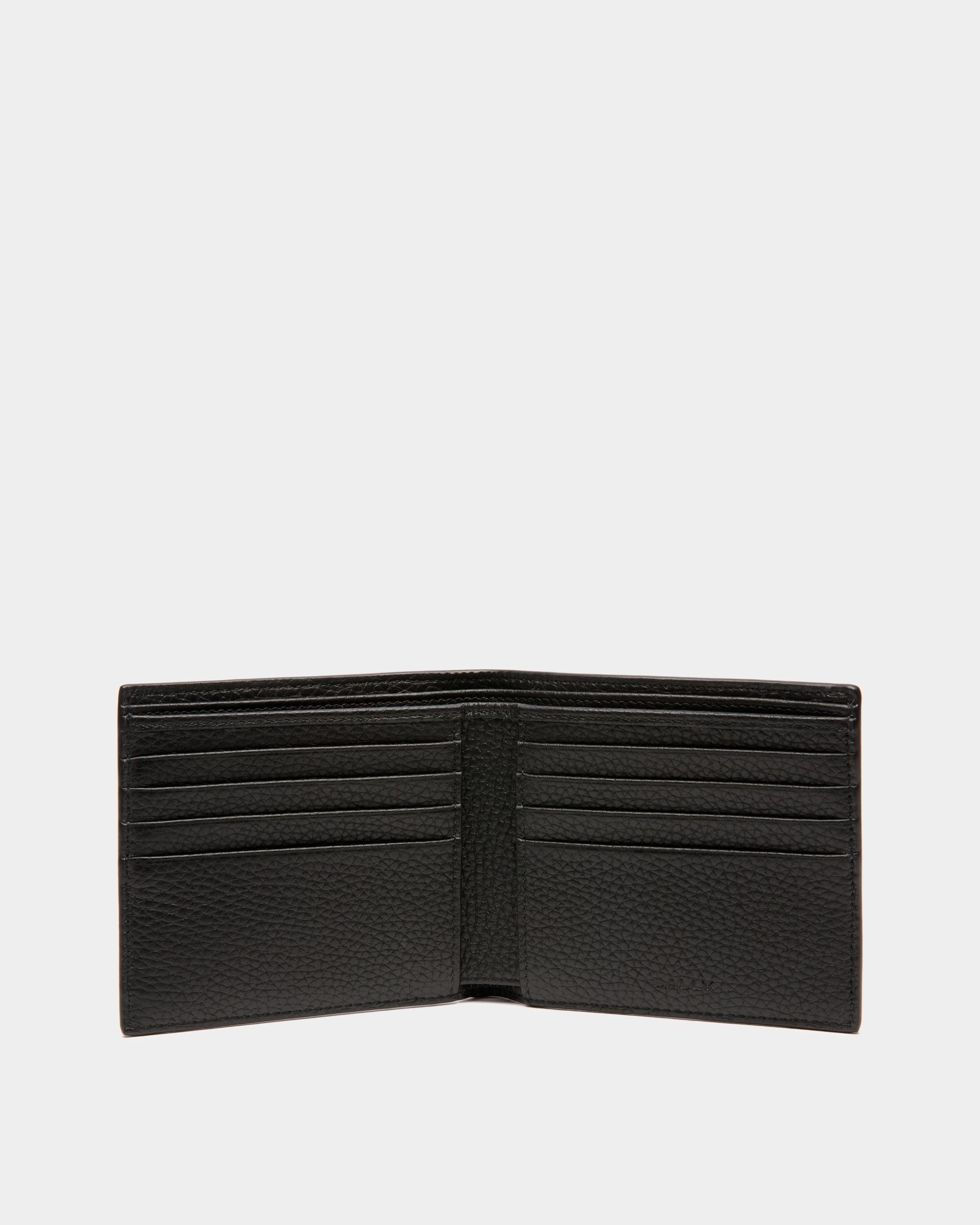Ribbon Zweiteilige Geldbörse Aus Schwarzem Genarbtem Leder - Herren - Bally - 03