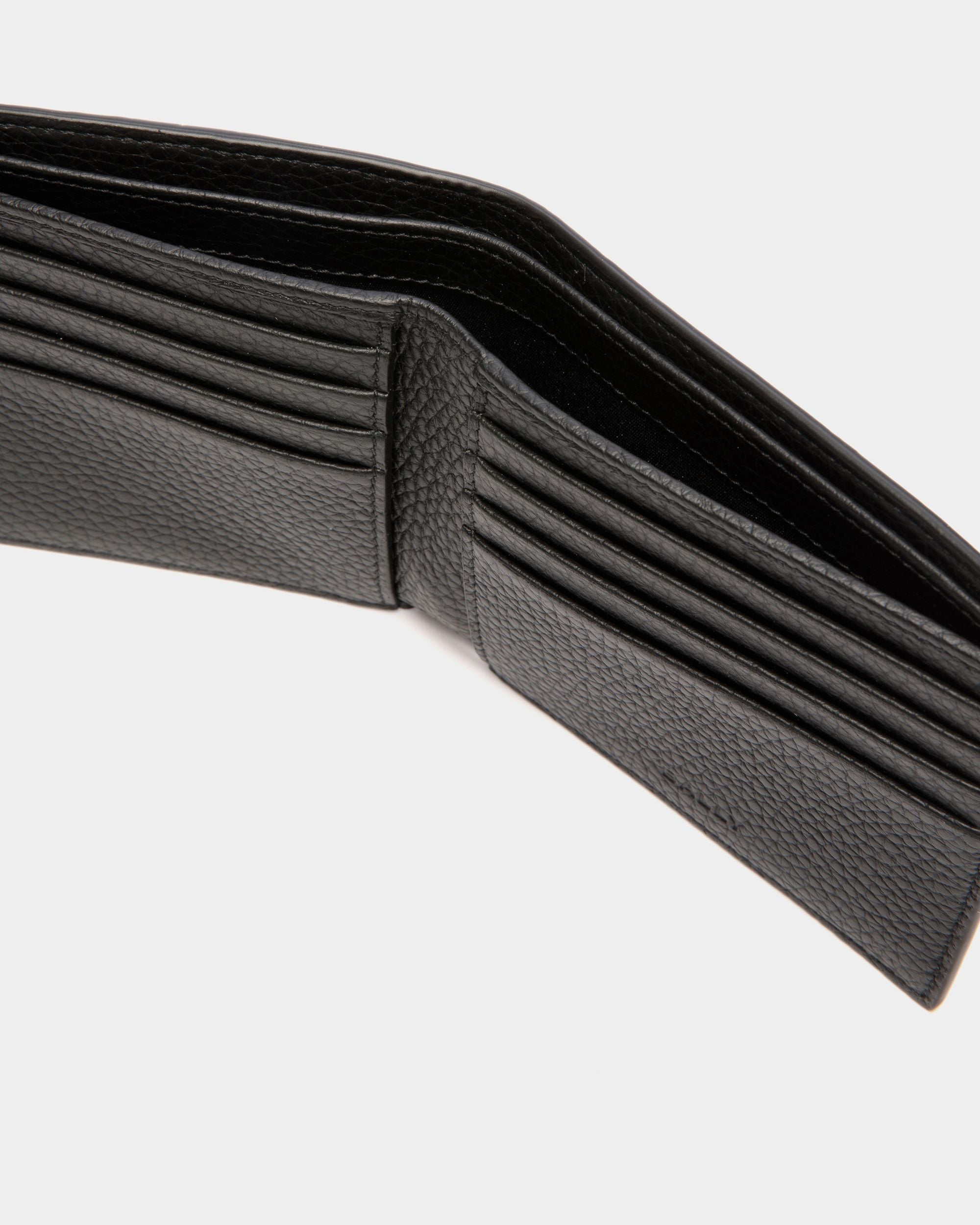 Ribbon Zweiteilige Geldbörse Aus Schwarzem Genarbtem Leder - Herren - Bally - 04