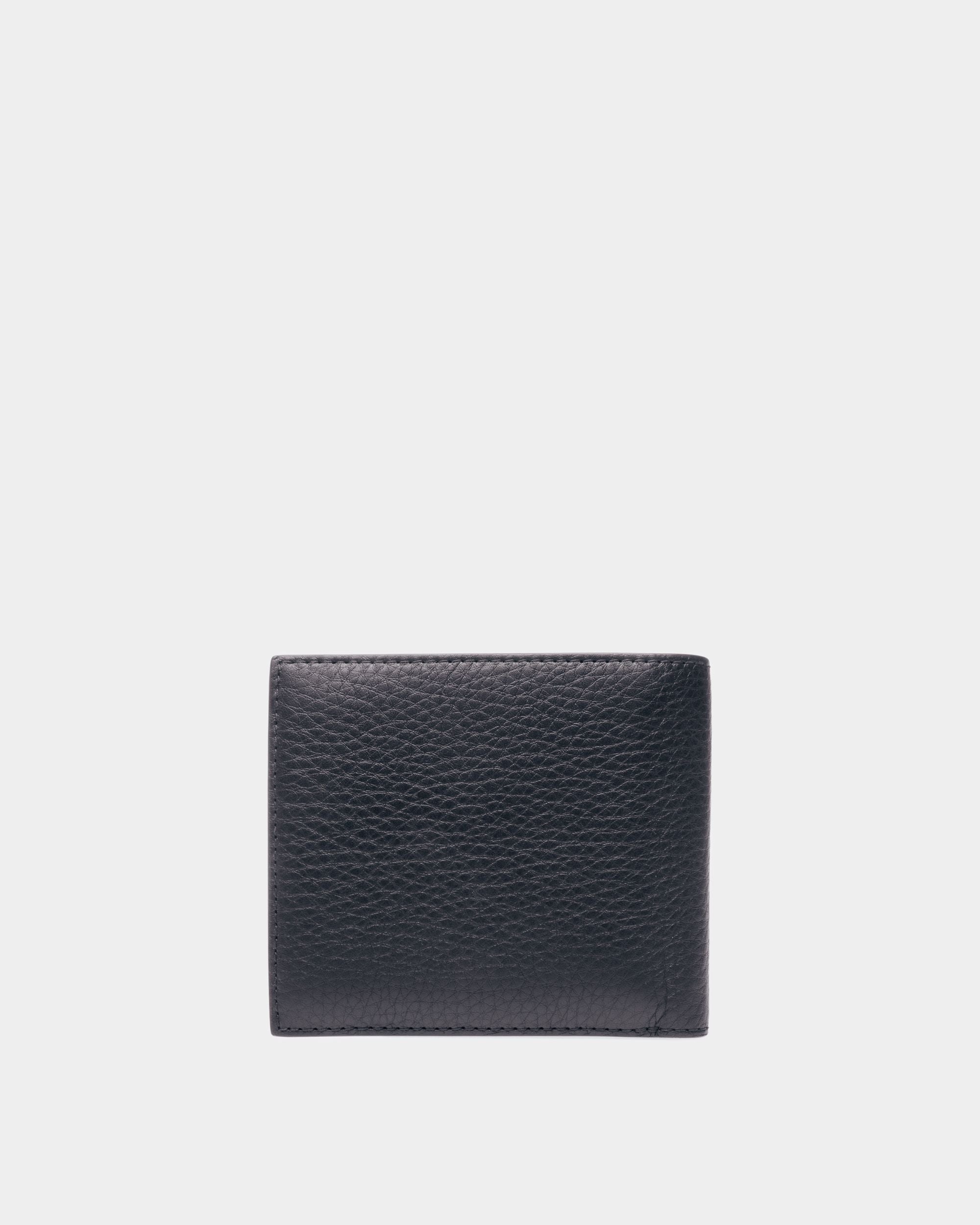 Portefeuille porte-monnaie Ribbon Cuir bleu nuit - Homme - Bally - 02
