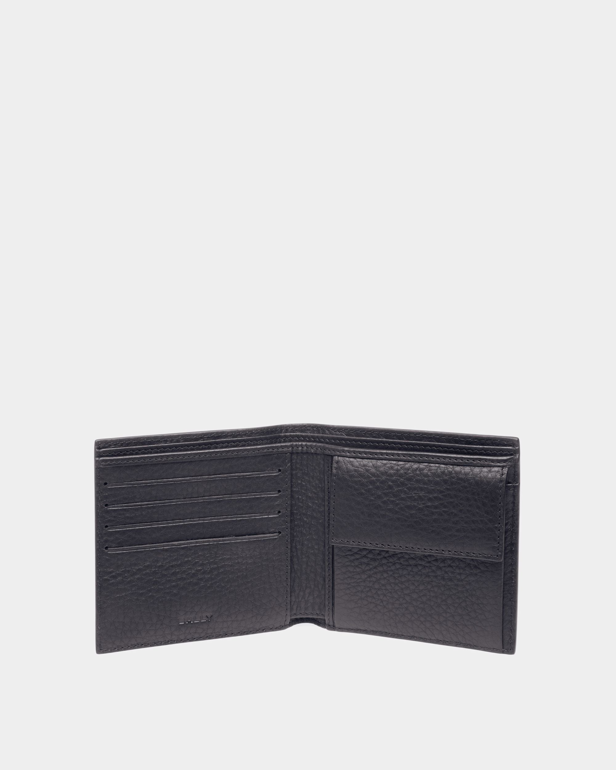 Portefeuille porte-monnaie Ribbon Cuir bleu nuit - Homme - Bally - 03