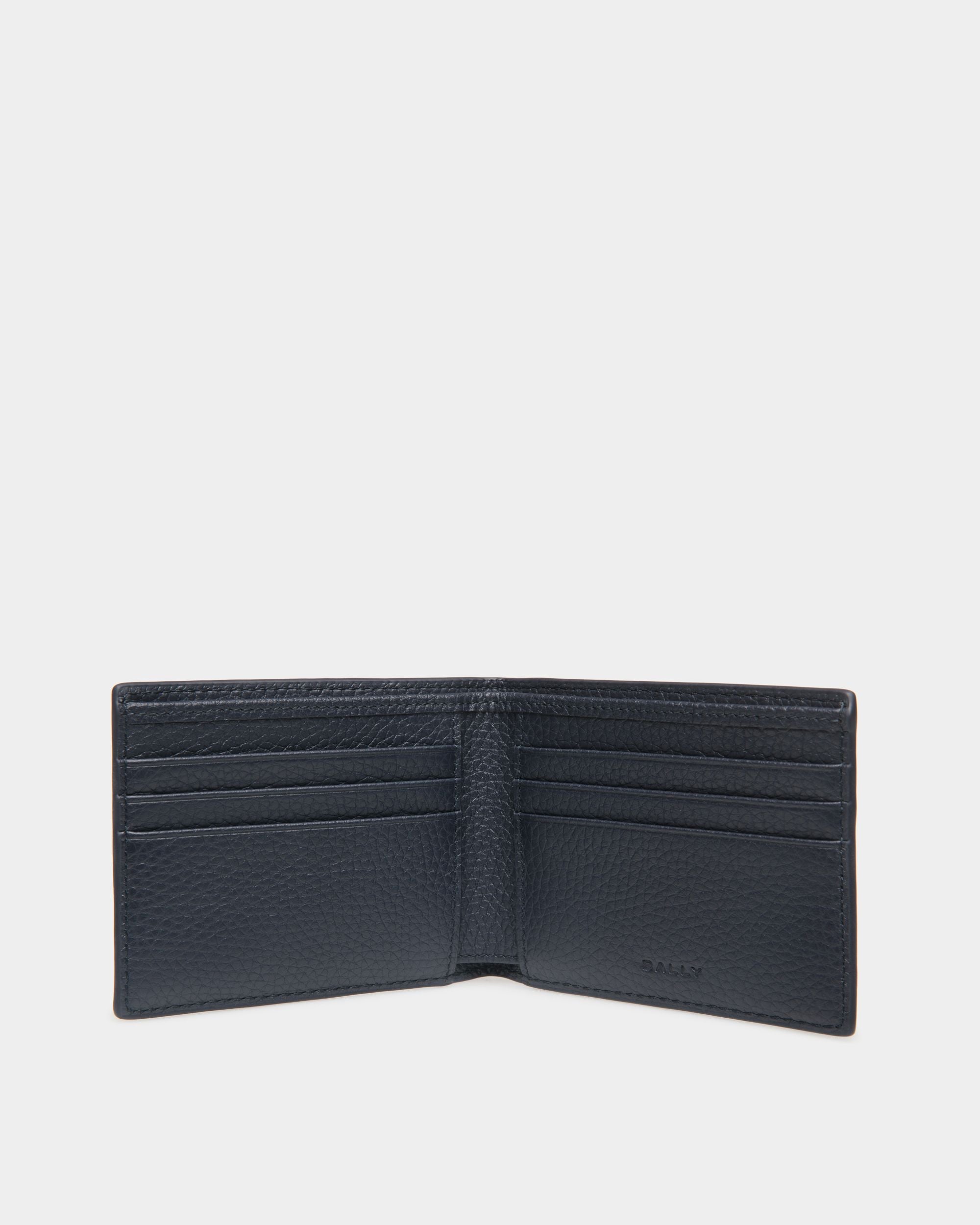 Ribbon Zweiteilige Brieftasche Aus Leder In Navy Blue - Herren - Bally - 03