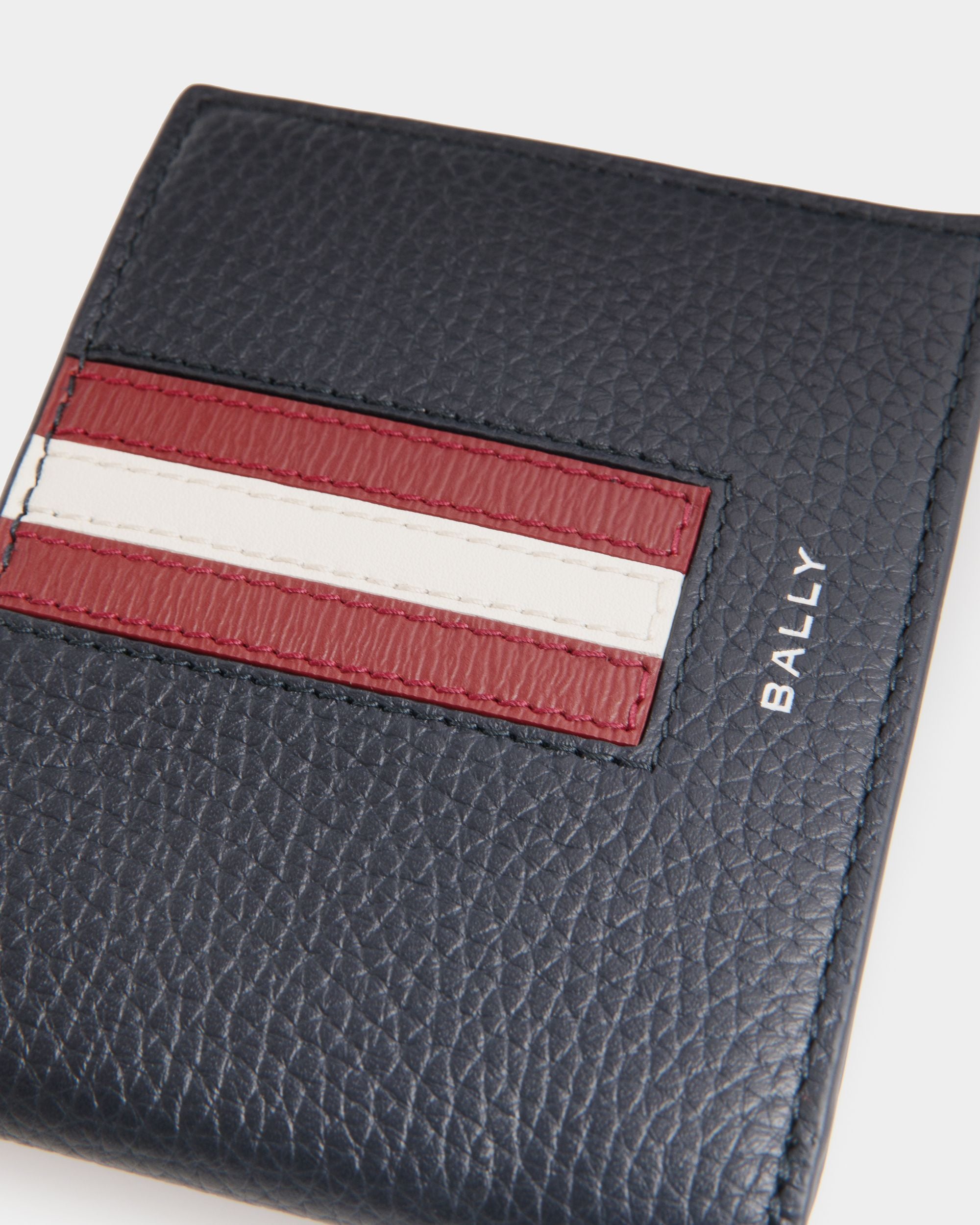 Ribbon Zweiteilige Brieftasche Aus Leder In Navy Blue - Herren - Bally - 04