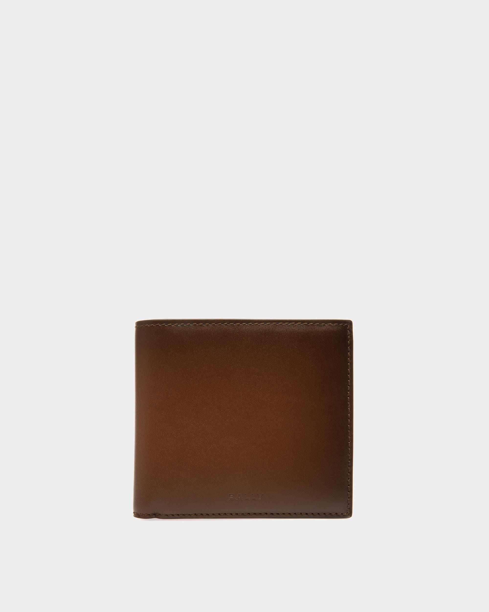 Portefeuille À Deux Volets Speciale En Cuir Marron - Homme - Bally - 01