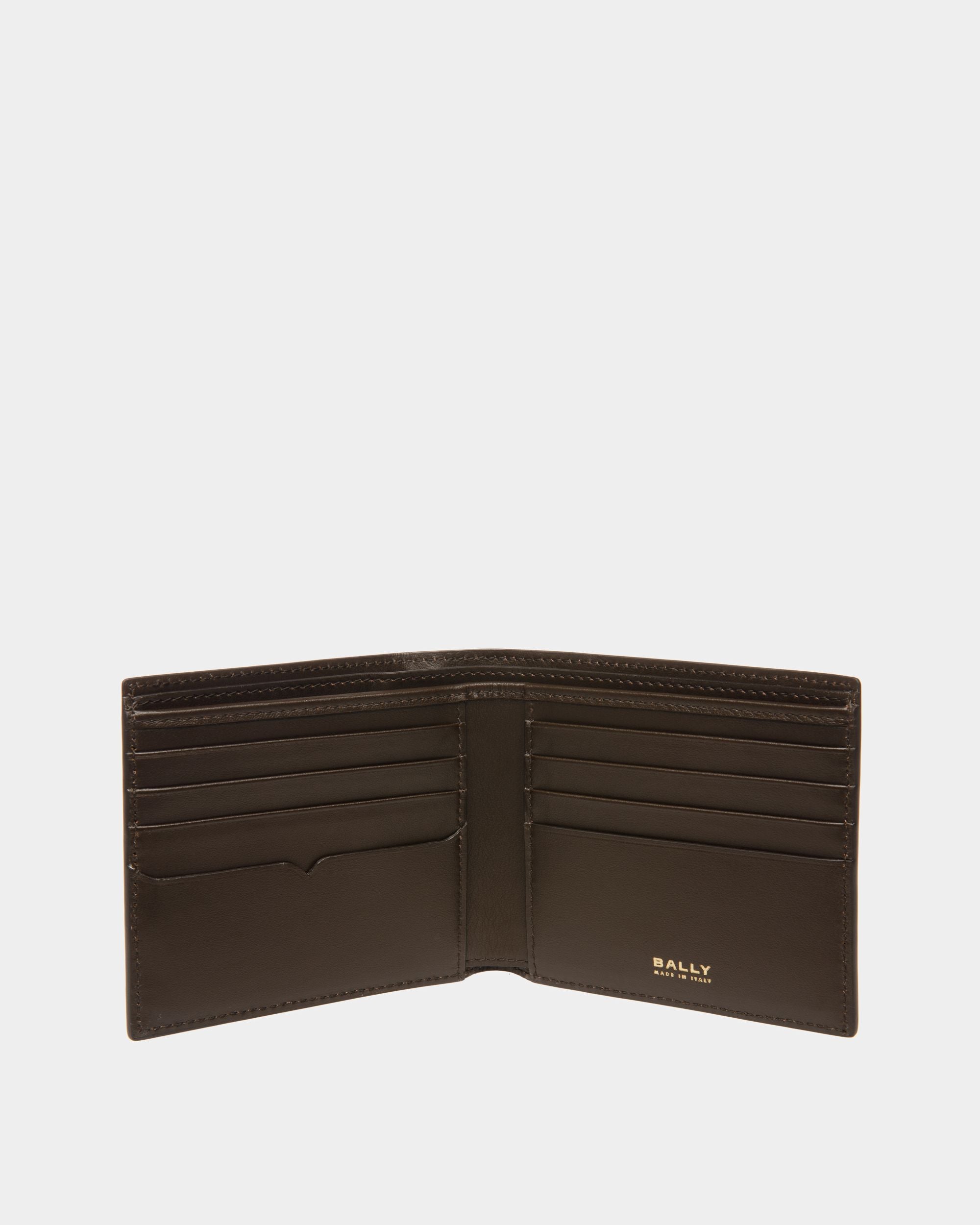 Portefeuille À Deux Volets Speciale En Cuir Marron - Homme - Bally - 03