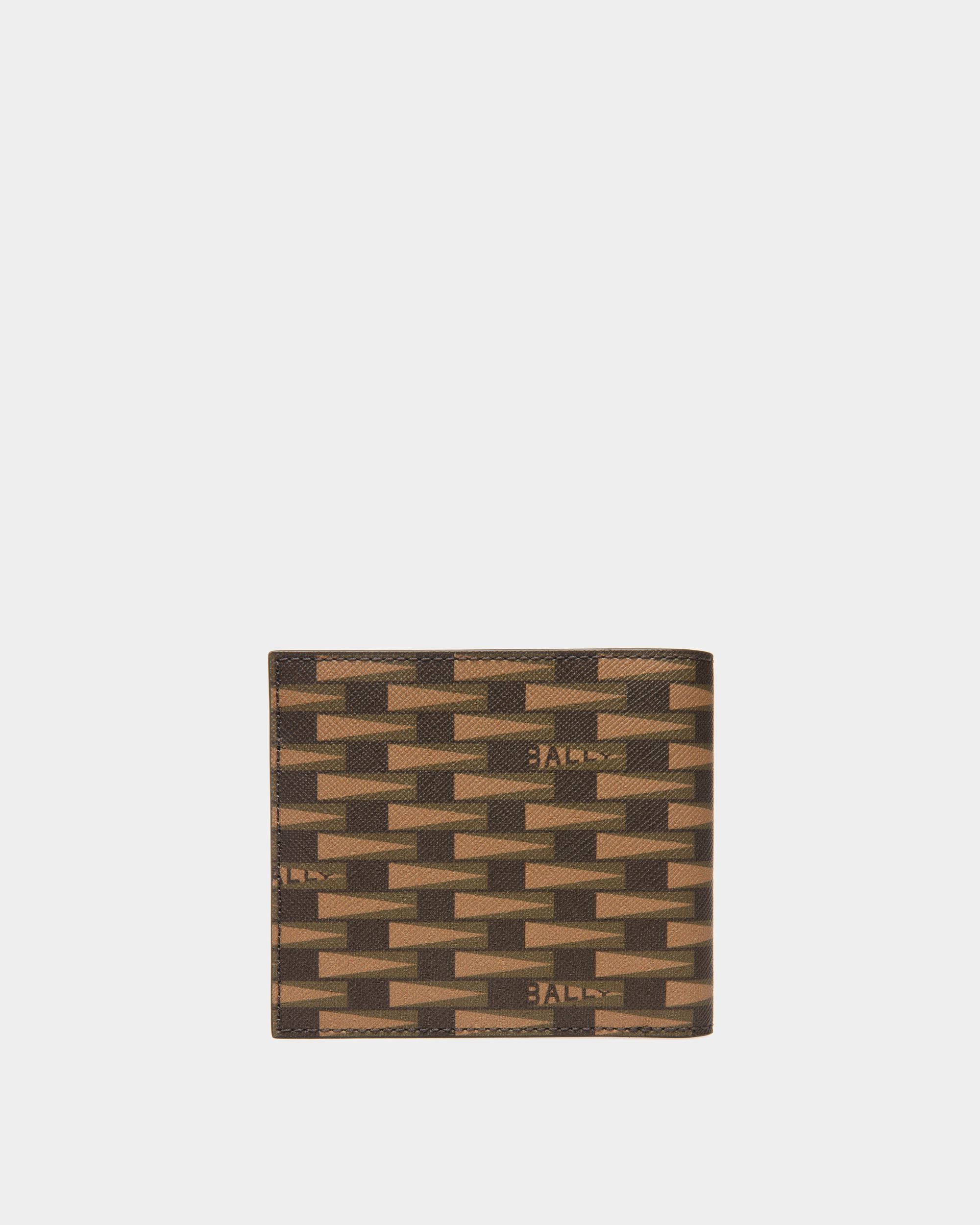 Portefeuille Pennant En cuir et TPU couleur désert et Kelly Green - Homme - Bally - 02