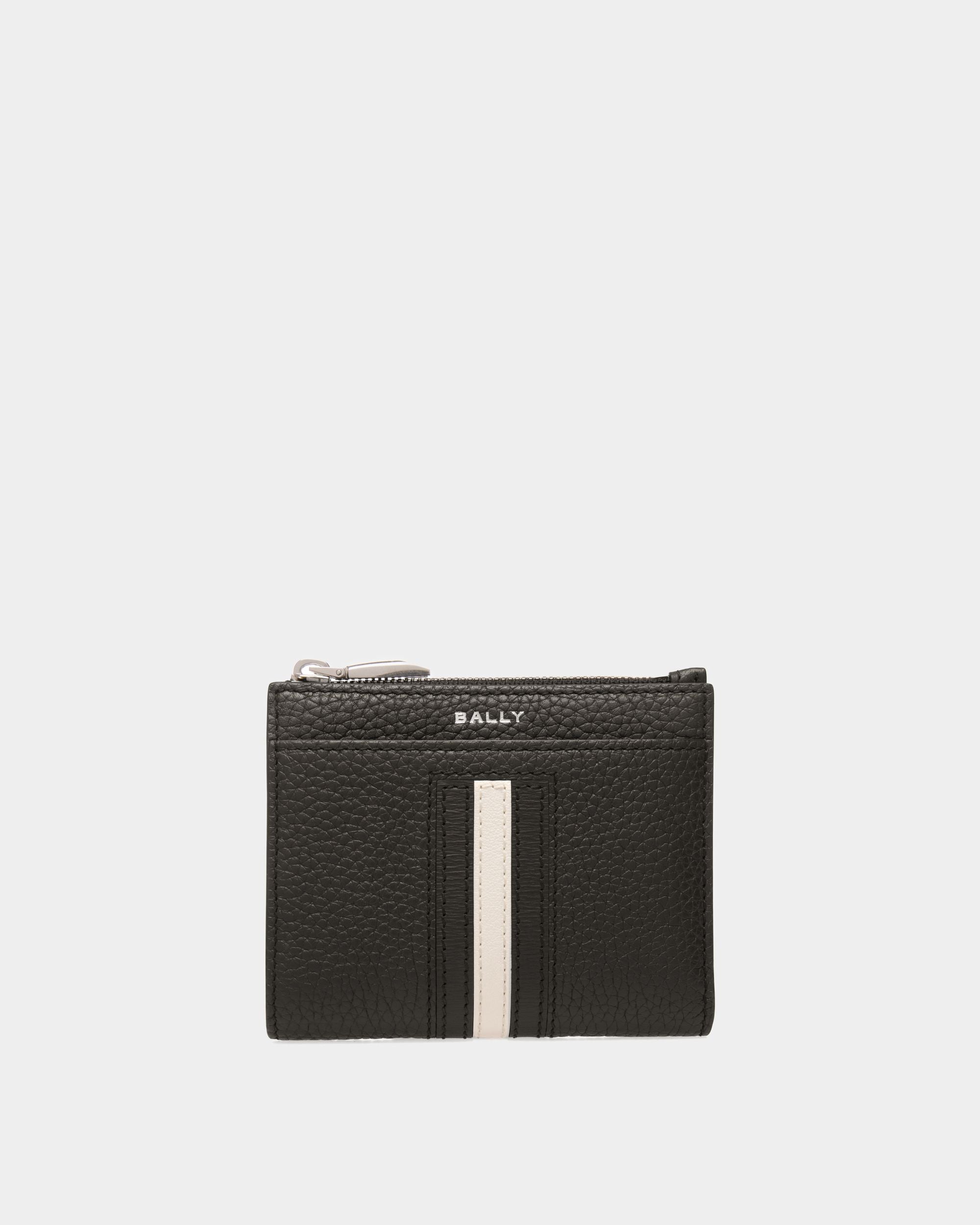 Portefeuille Ribbon En Cuir Noir - Homme - Bally - 01