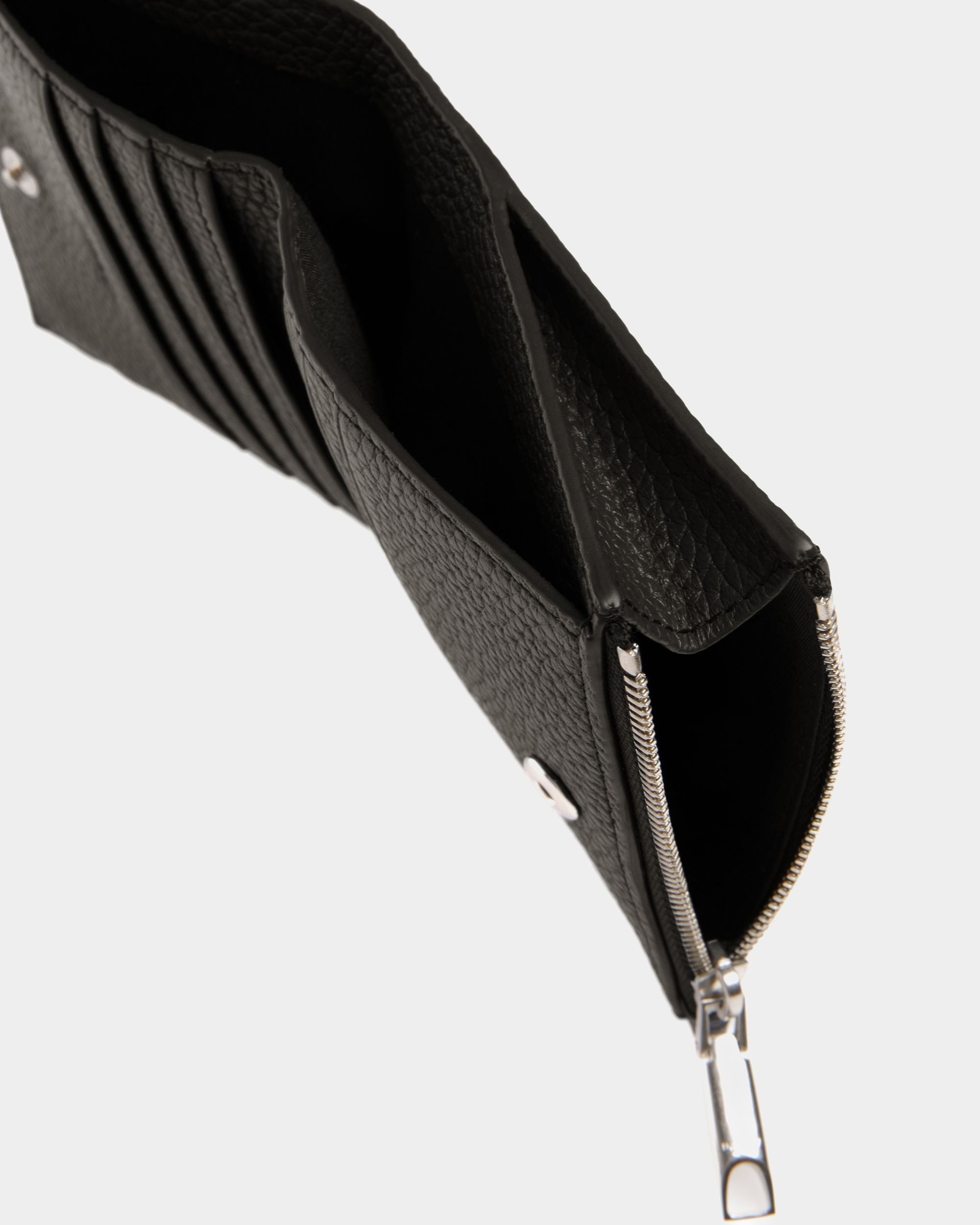 Portefeuille Ribbon En Cuir Noir - Homme - Bally - 04