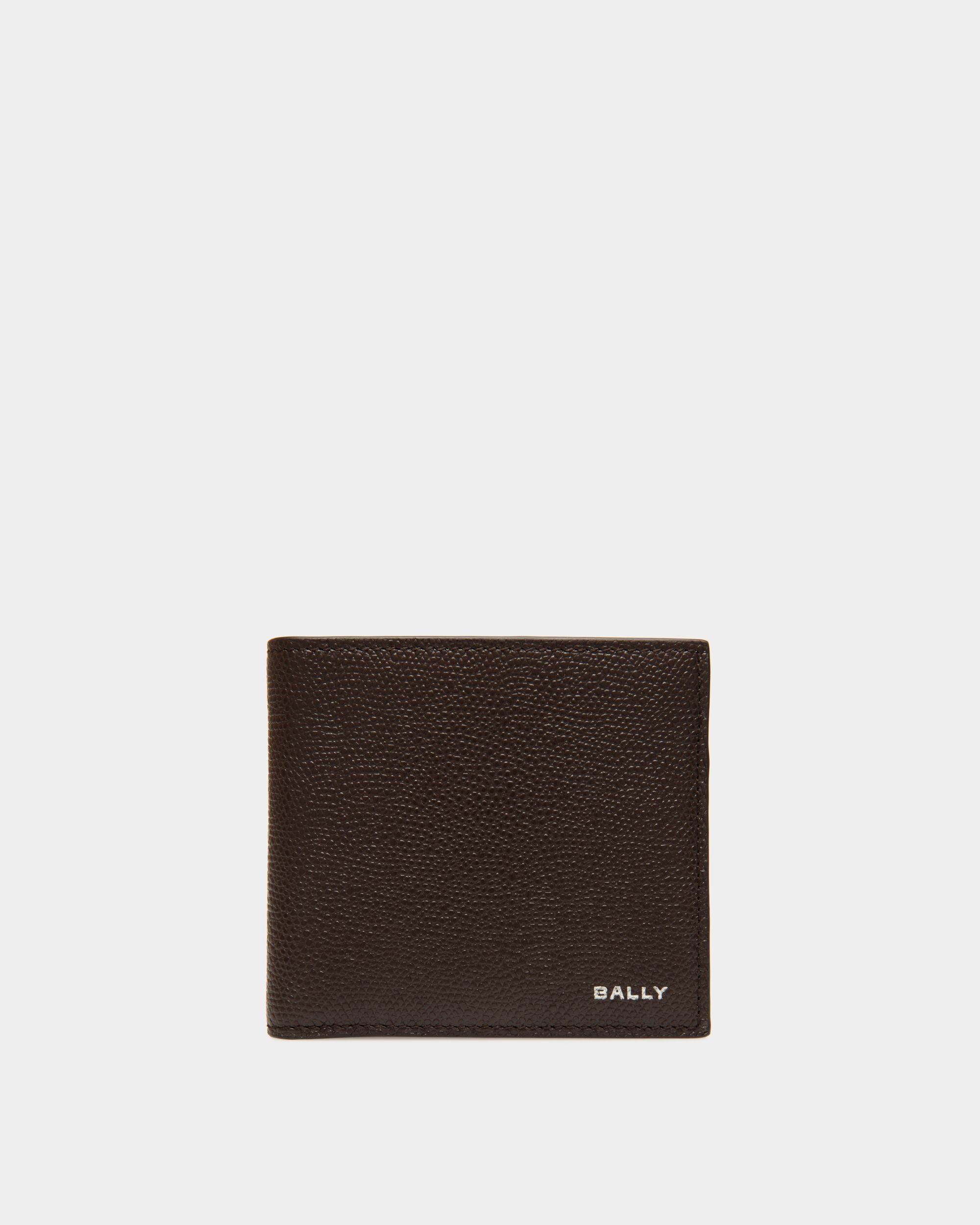 Zweiteilige Flag Geldbörse Aus Leder In Ebenholzschwarz - Uomo - Bally - 01