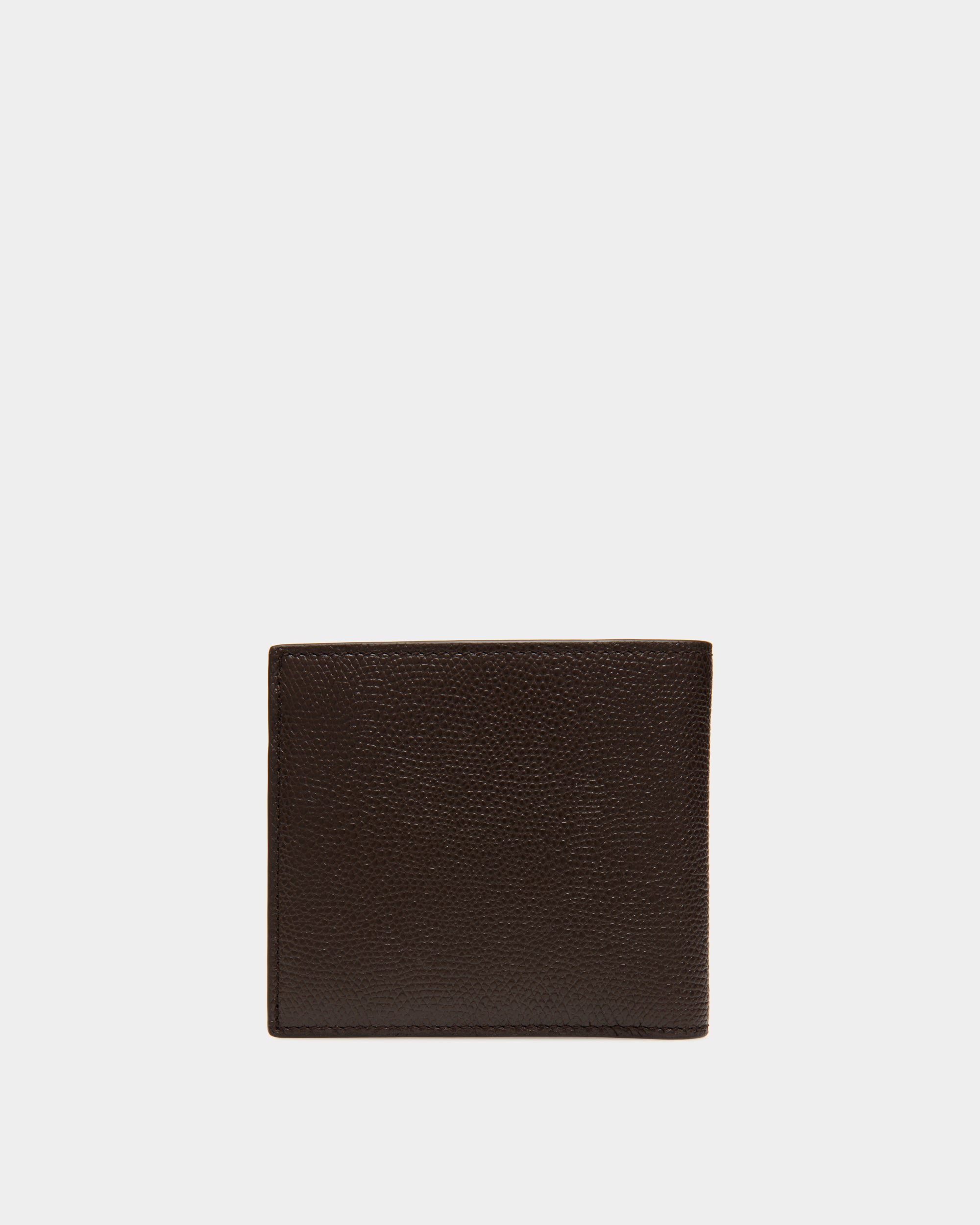 Flag Bifold Wallet in Ebano Leather - Men's - Bally - 02