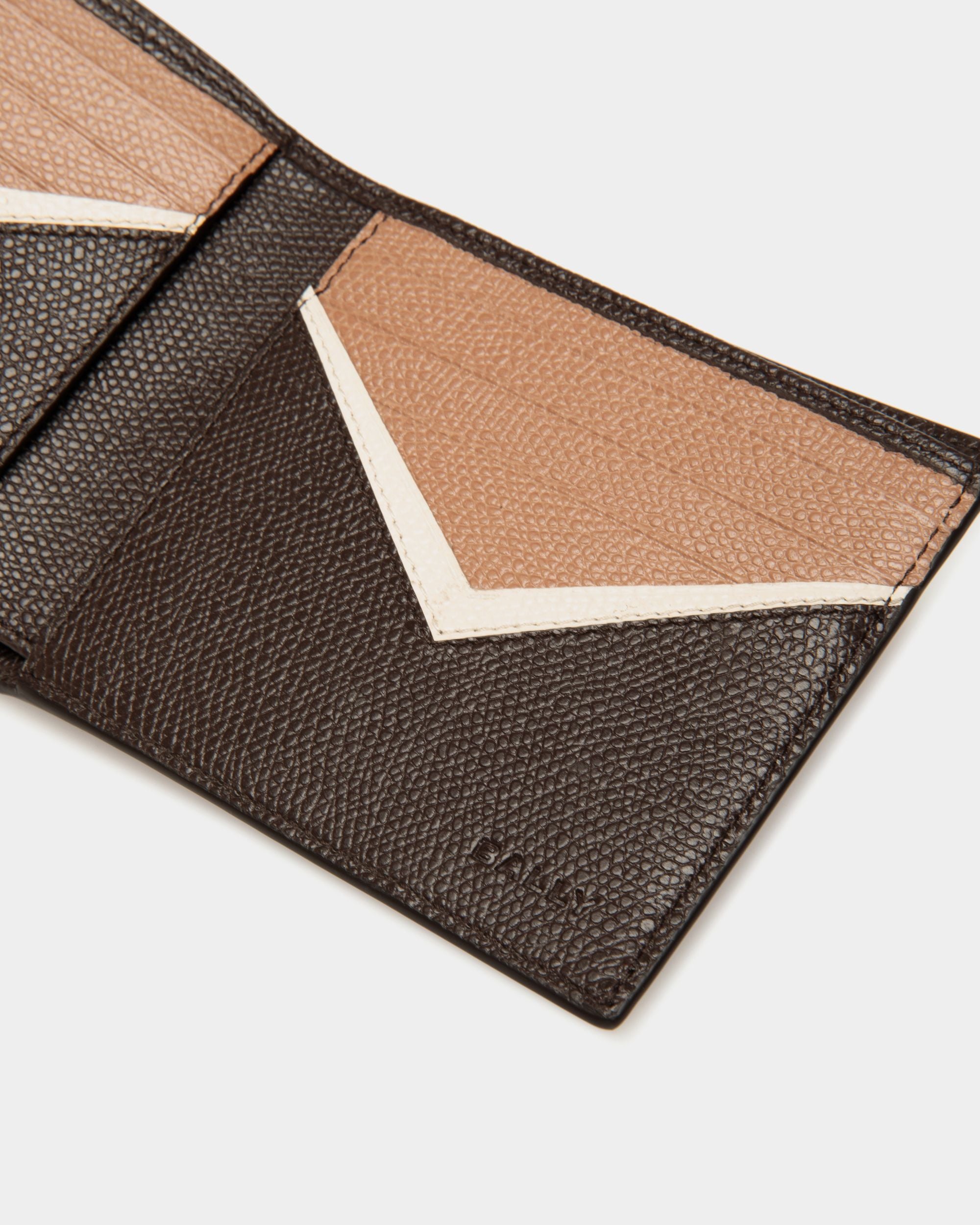 Zweiteilige Flag Geldbörse Aus Leder In Ebenholzschwarz - Uomo - Bally - 04