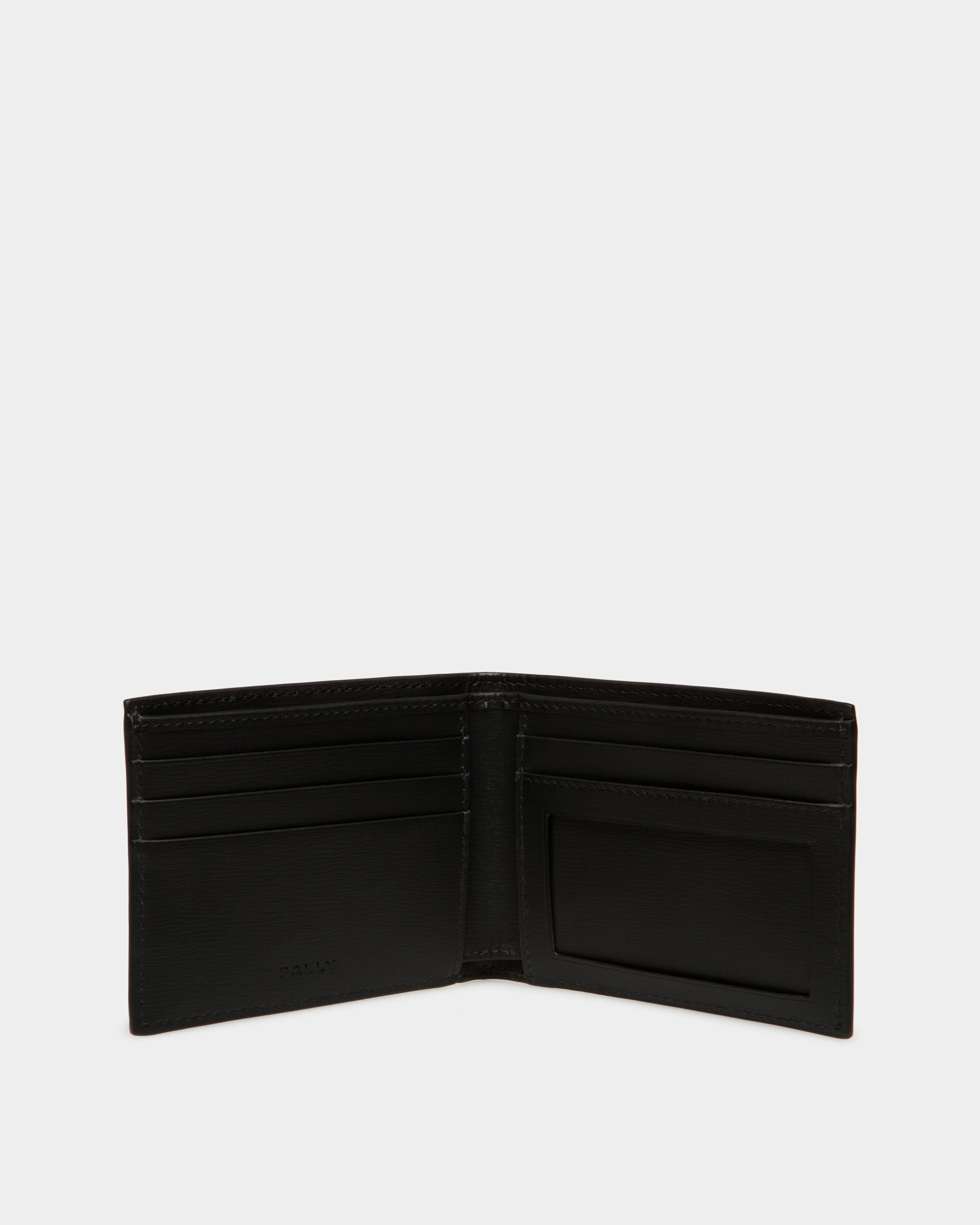 Portefeuille À Deux Volets Crossing En Cuir Noir - Homme - Bally - 03