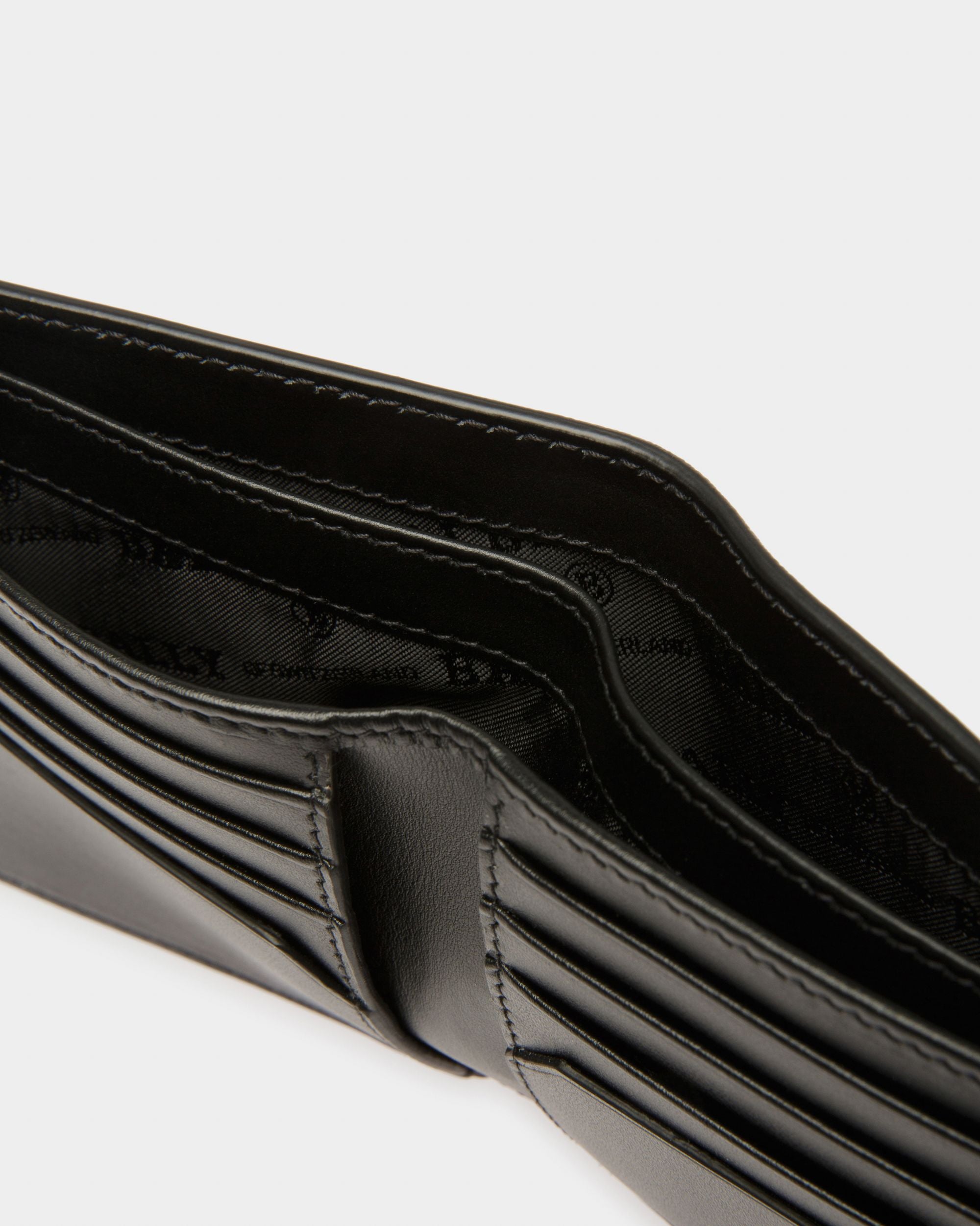 Brasai Portefeuille En Cuir Noir Et Vert - Homme - Bally - 04