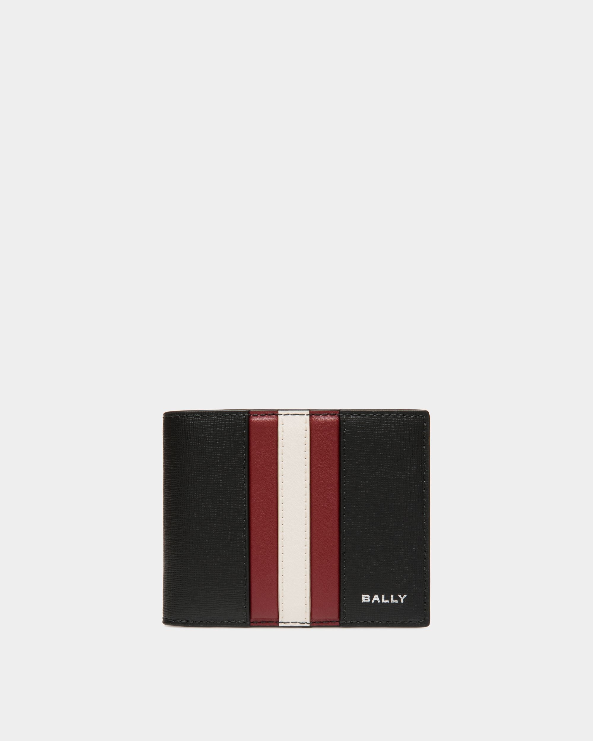 Mythos Bifold In Black Recycled Leather - Men's - Bally - 01