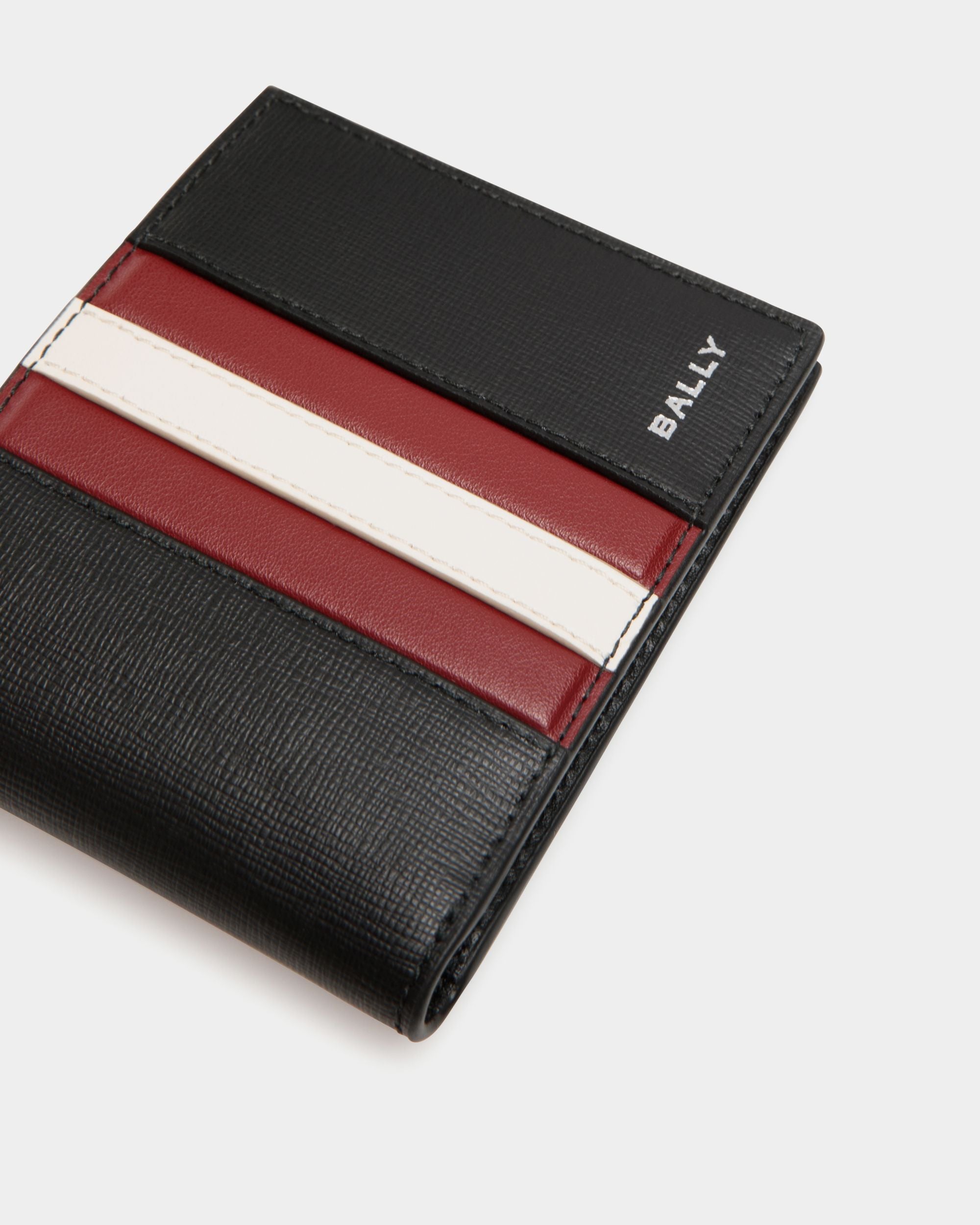 Mythos Bifold In Black Recycled Leather - Men's - Bally - 04