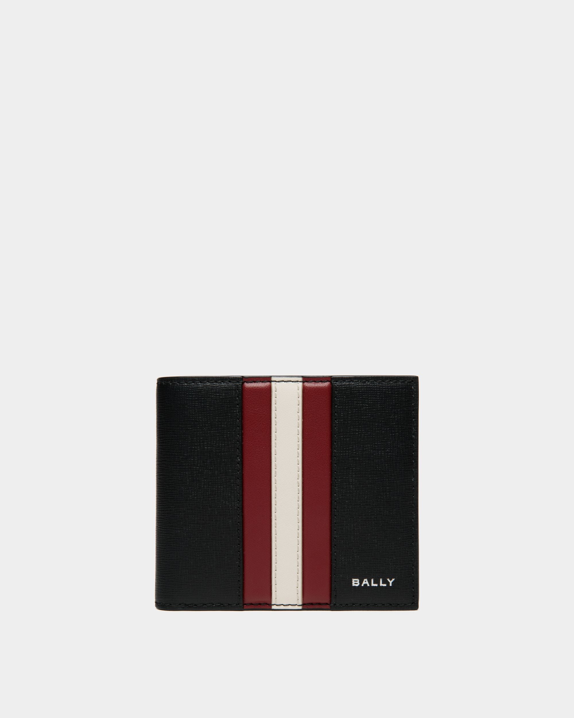 Mythos Bifold In Black Recycled Leather - Men's - Bally - 01
