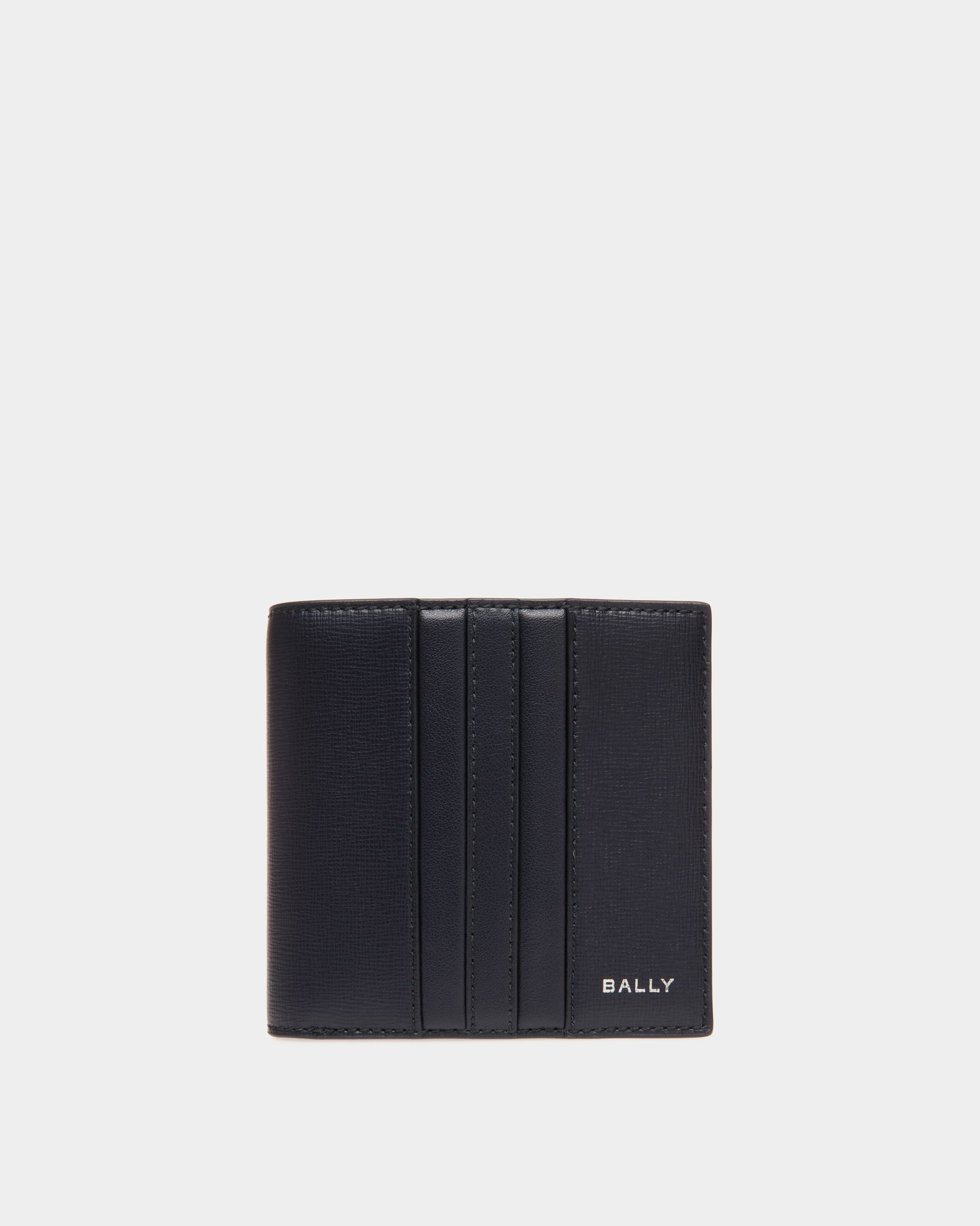 Portafoglio Bifold Mythos In Pelle Riciclata Navy Blue - Uomo - Bally - 01