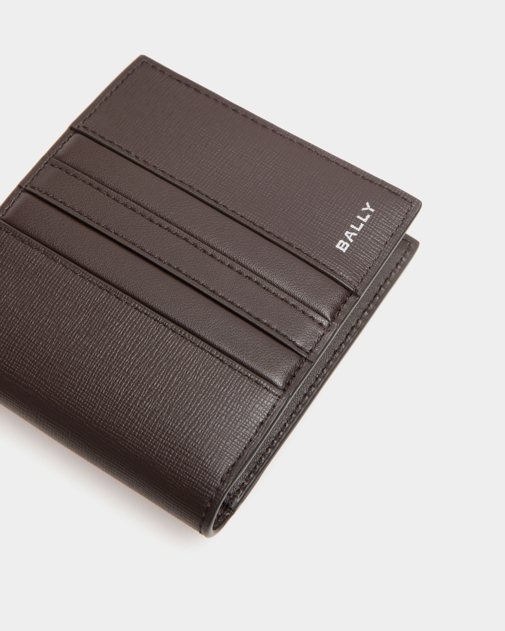 Mythos Bifold in Ebano Recycled Leather - Uomo - Bally - 04