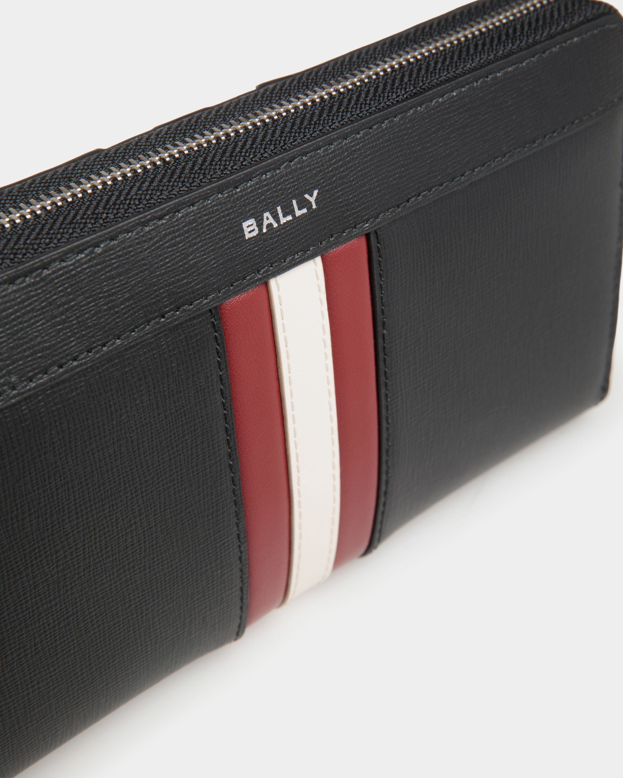 Portafoglio Mythos Con Zip In Pelle Riciclata Nera - Uomo - Bally - 04