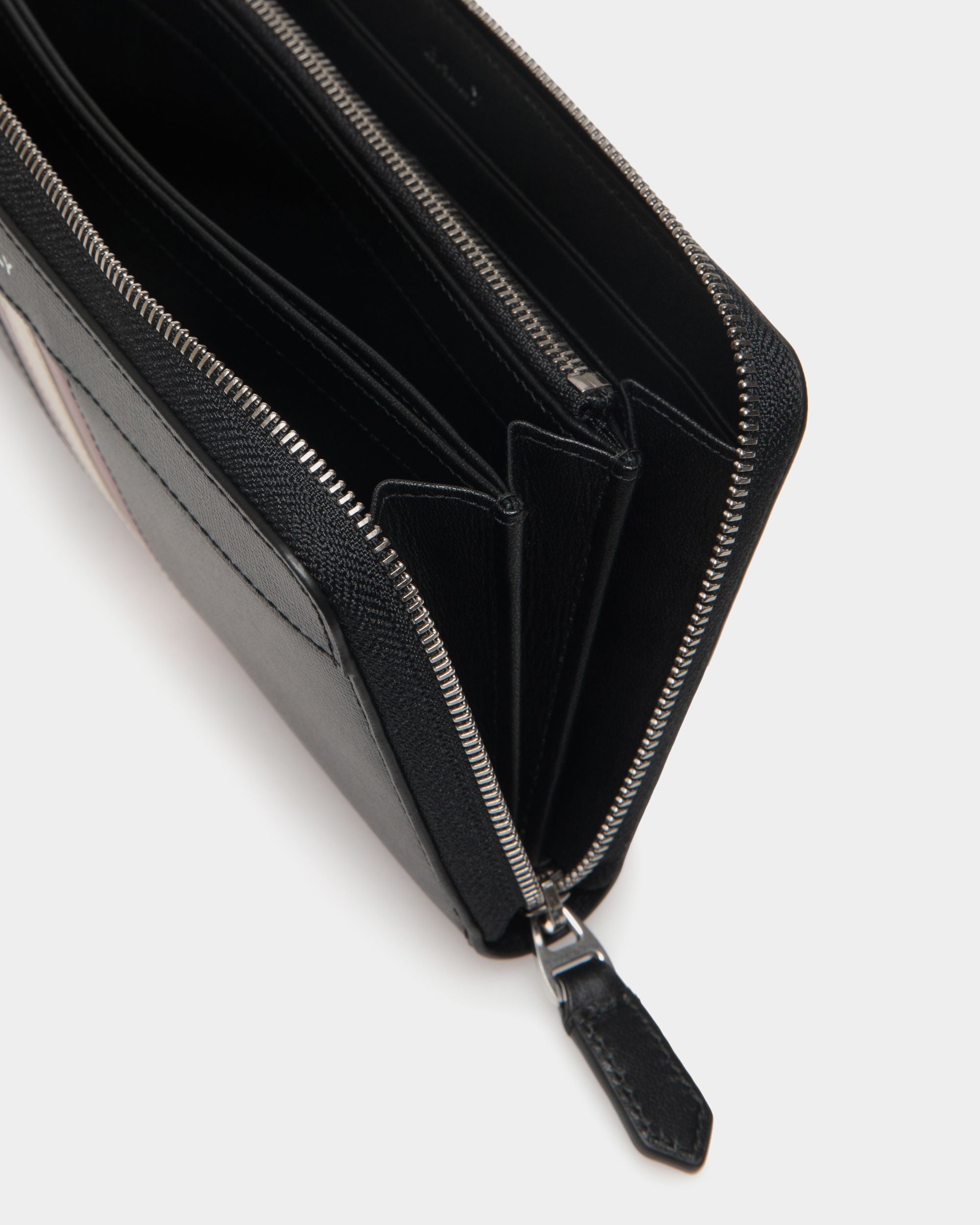 Portafoglio Mythos Con Zip In Pelle Riciclata Nera - Uomo - Bally - 05