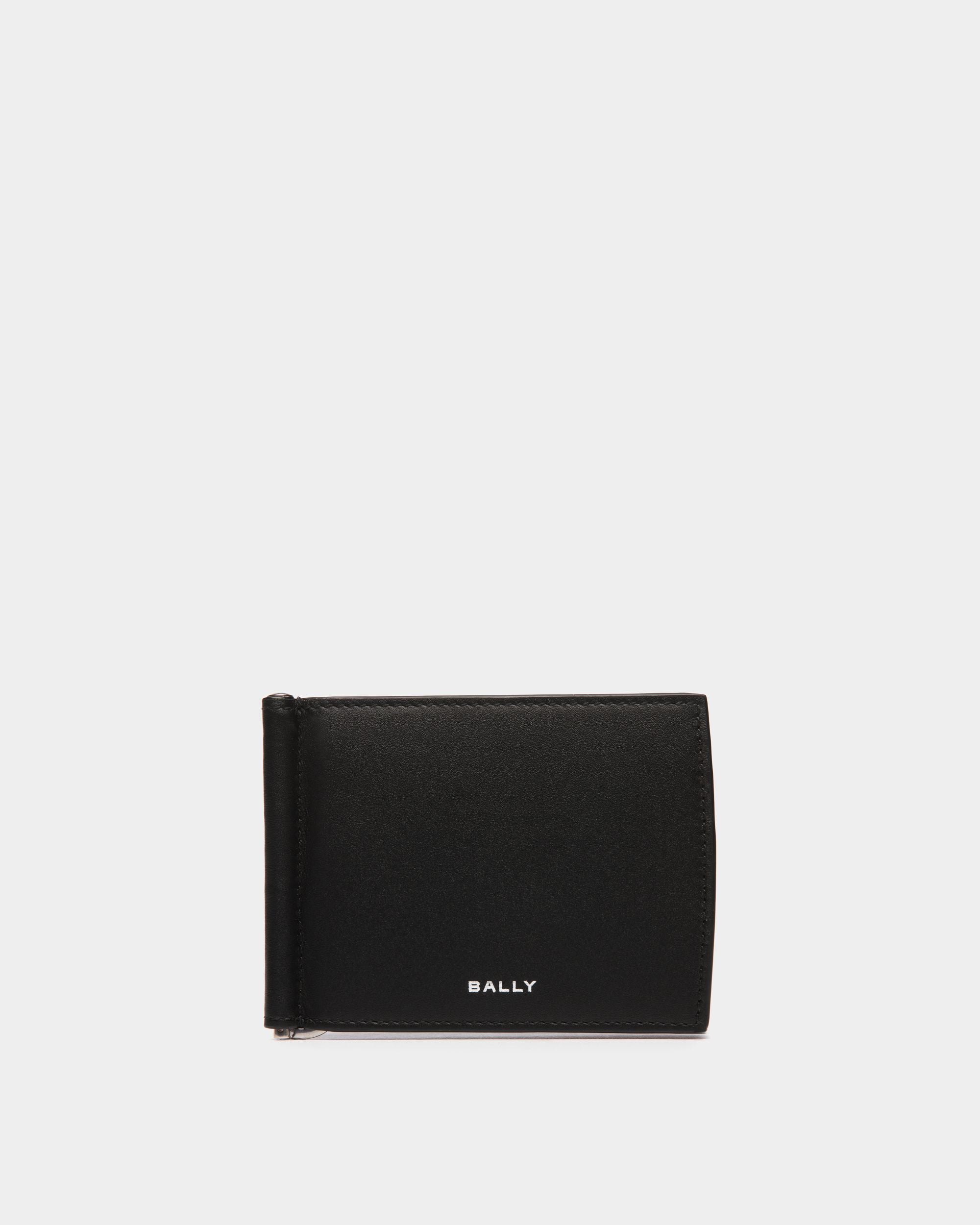 Deco Bifold in Black Leather - Men's - Bally - 01