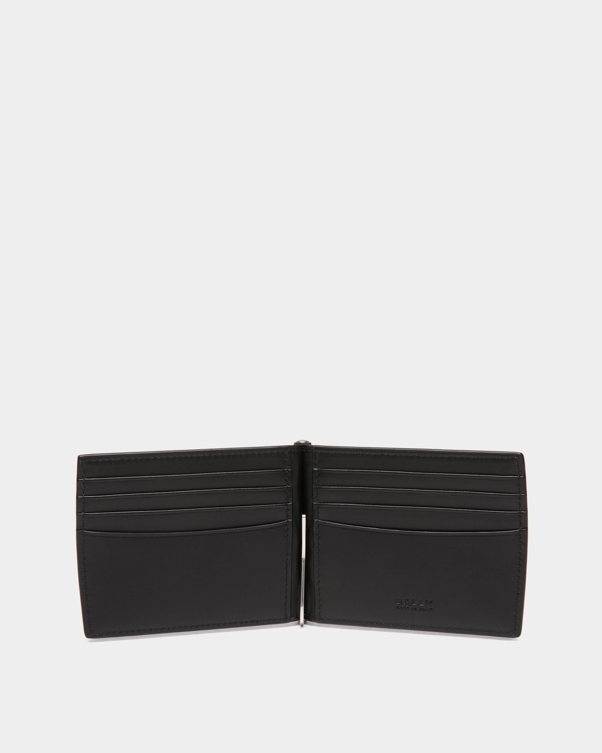Deco Bifold in Black Leather - Men's - Bally - 03