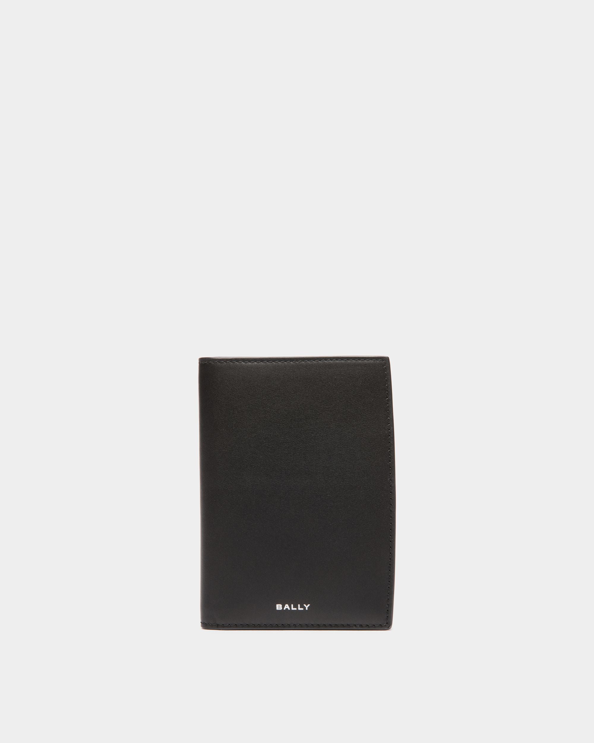 Custodia Per Passaporto Deco In Pelle Nera - Uomo - Bally - 01