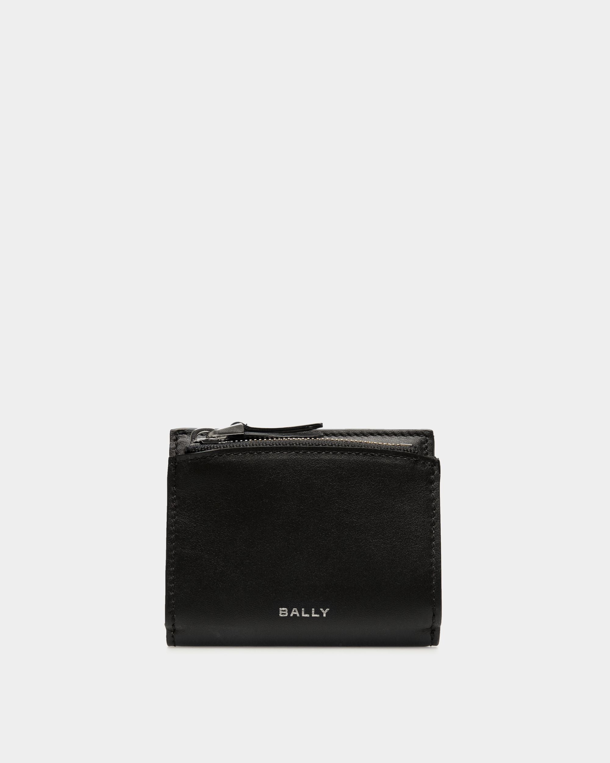 Dreiteilige Deco Geldbörse Aus Schwarzem Leder - Homme - Bally - 01