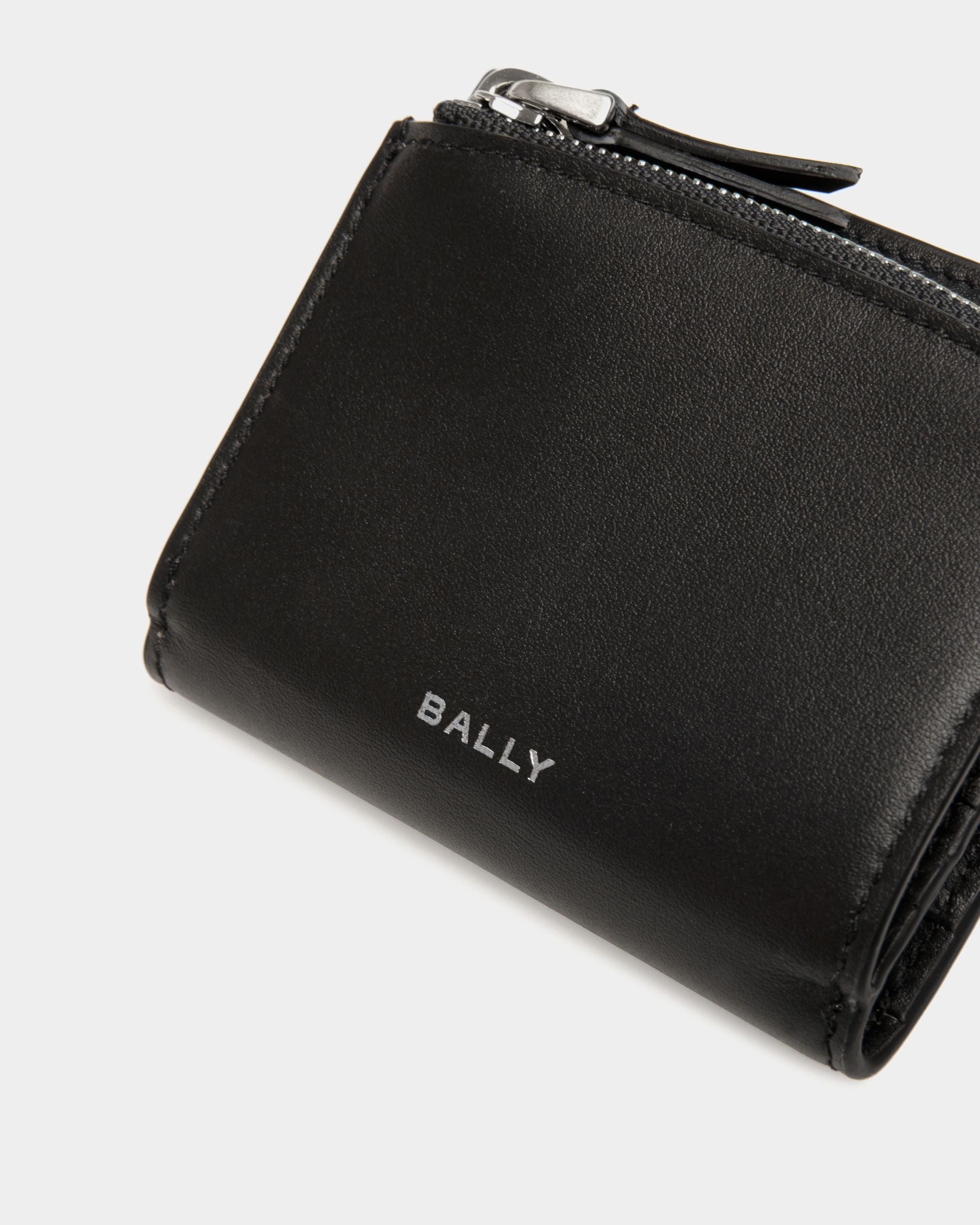 Dreiteilige Deco Geldbörse Aus Schwarzem Leder - Homme - Bally - 04