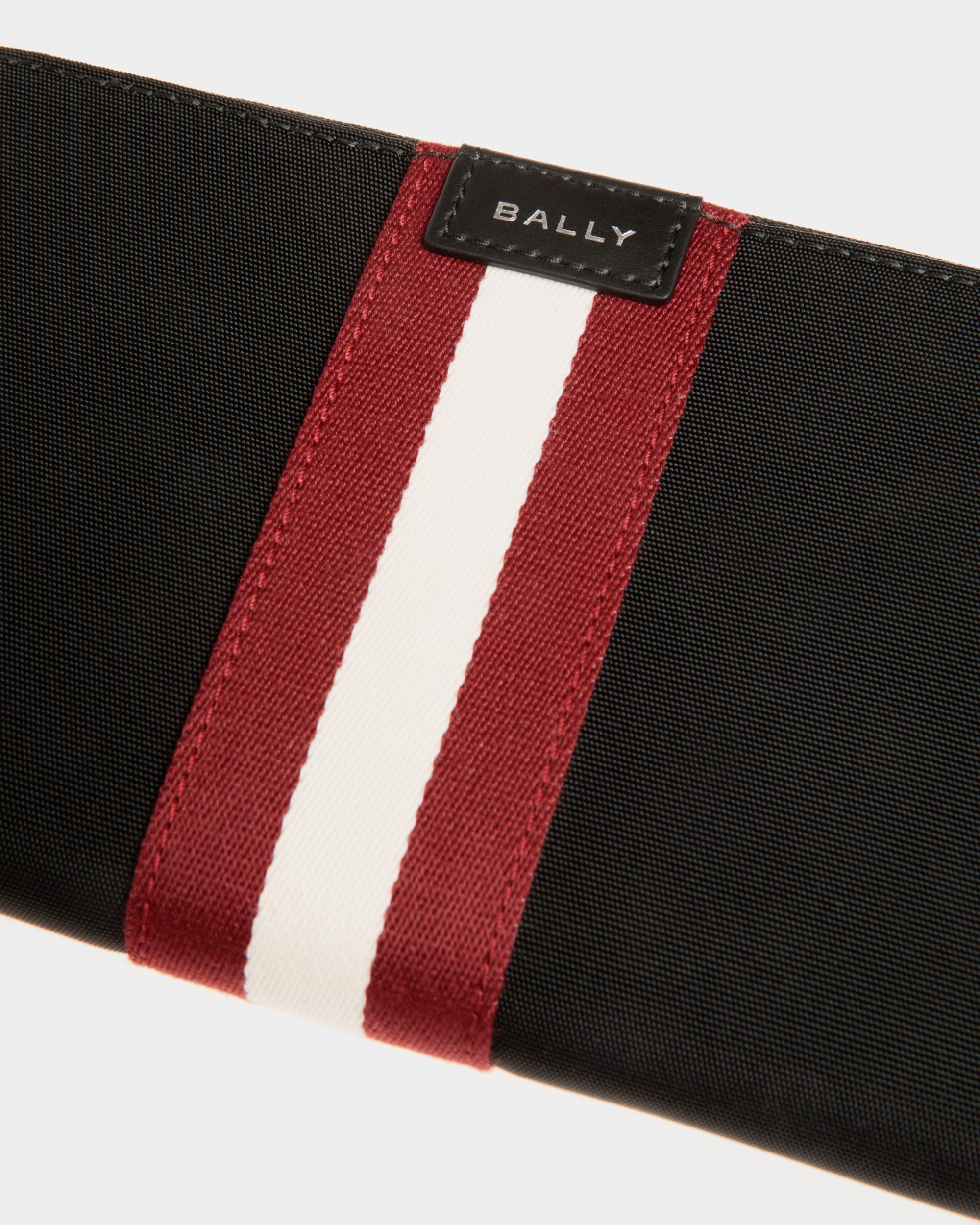 Portafoglio Con Zip Integrale Code In Nylon Nero - Uomo - Bally - 04