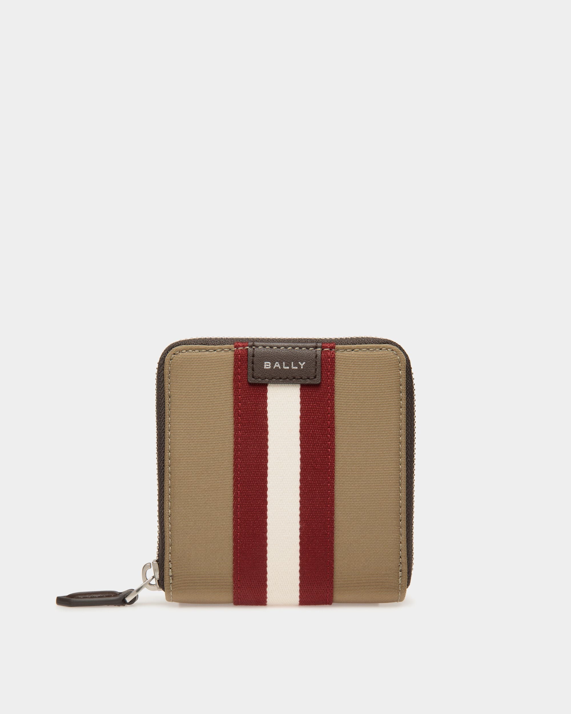 Zweiteilige Code Geldbörse Aus Nylon In Camel - Uomo - Bally - 01