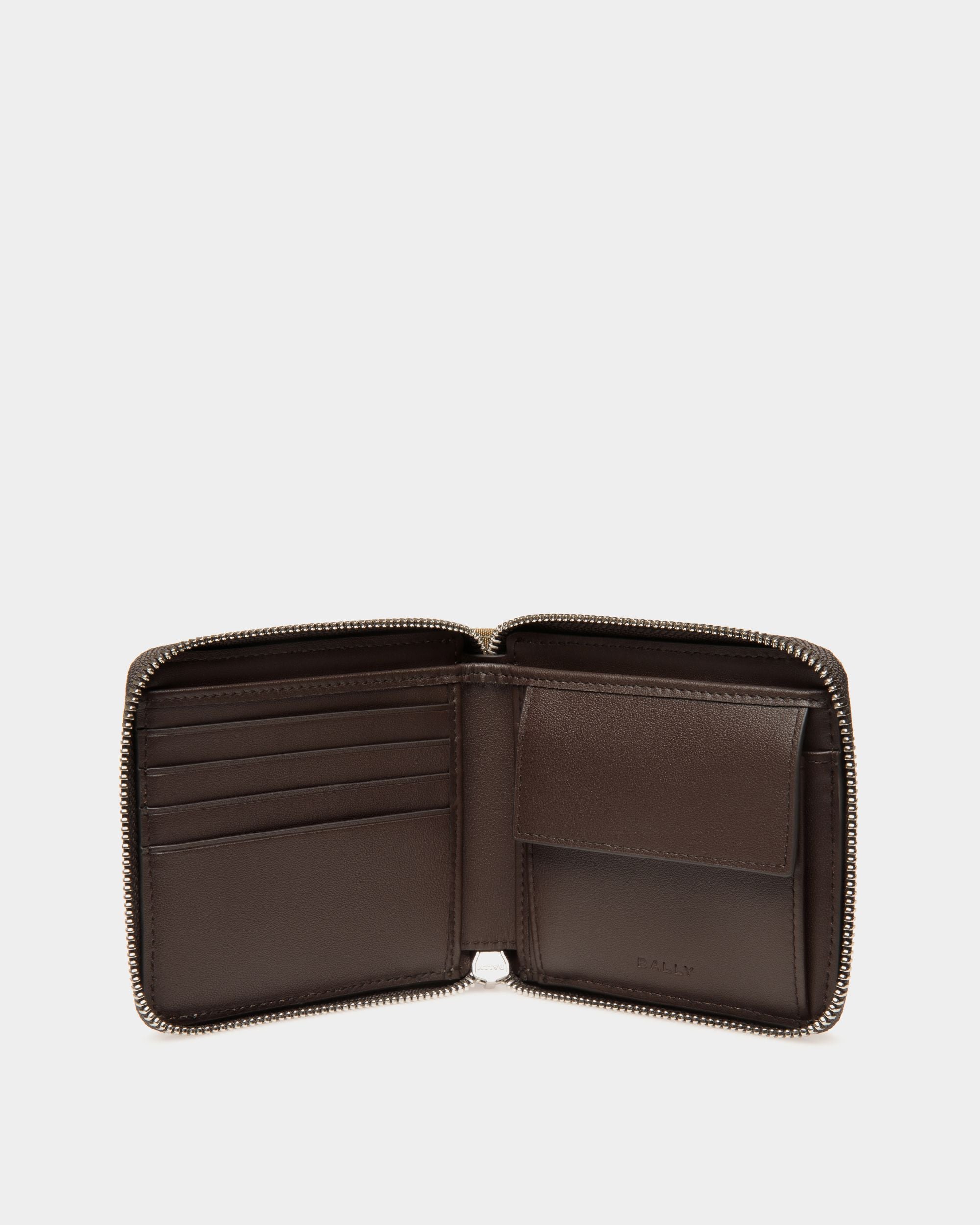 Portafoglio A Libro Code In Nylon Color Cammello - Uomo - Bally - 03