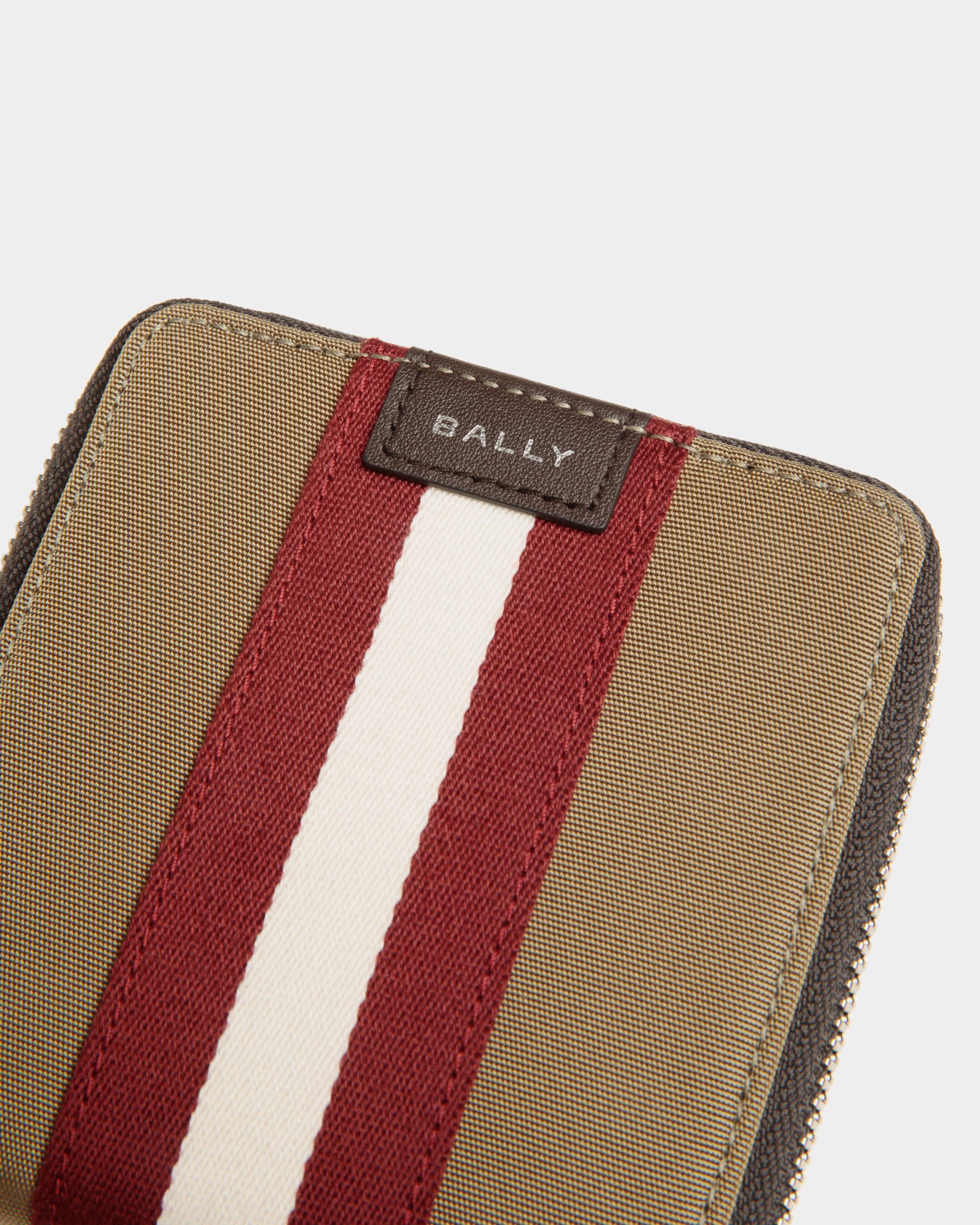 Zweiteilige Code Geldbörse Aus Nylon In Camel - Uomo - Bally - 04