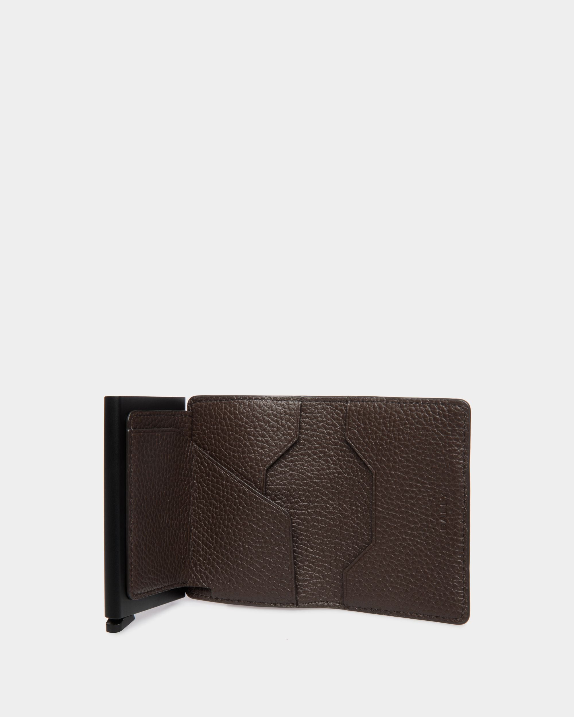 Smart-Portefeuille Ribbon En Cuir Ebano - Homme - Bally - 03