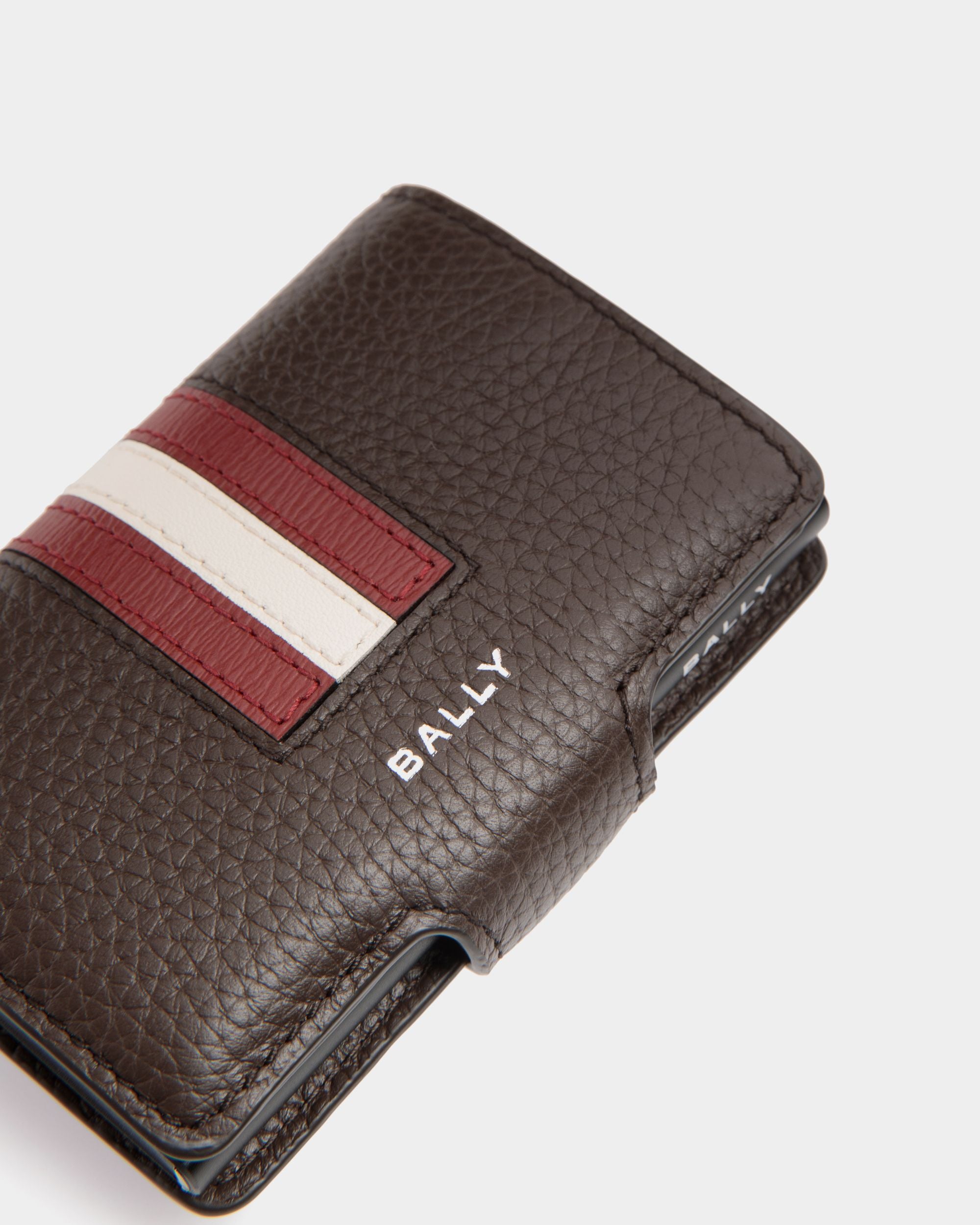 Ribbon Smart Wallet Aus Leder In Ebenholz - Herren - Bally - 04
