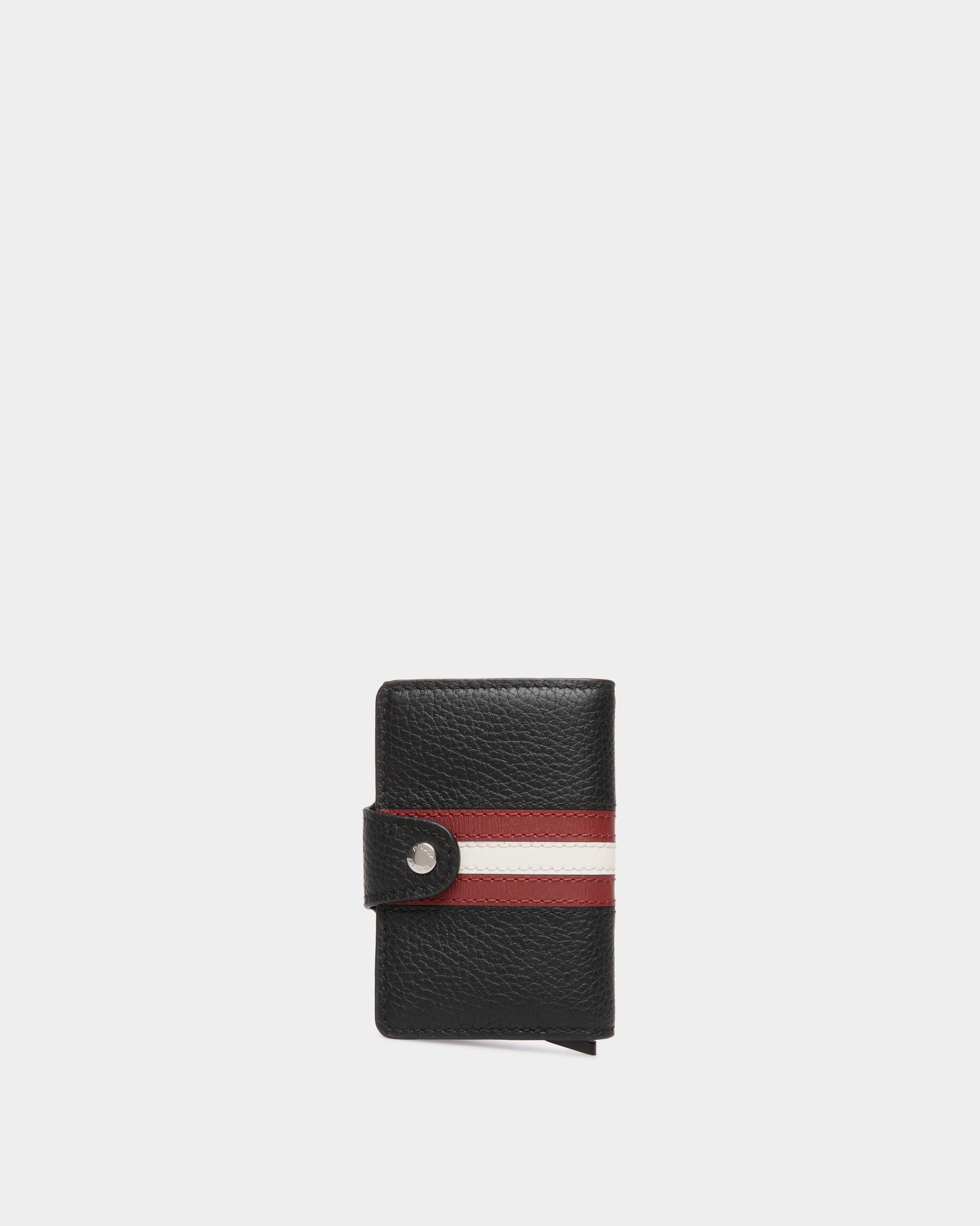 Ribbon Smart Wallet in Black Leather - Men's - Bally - 02