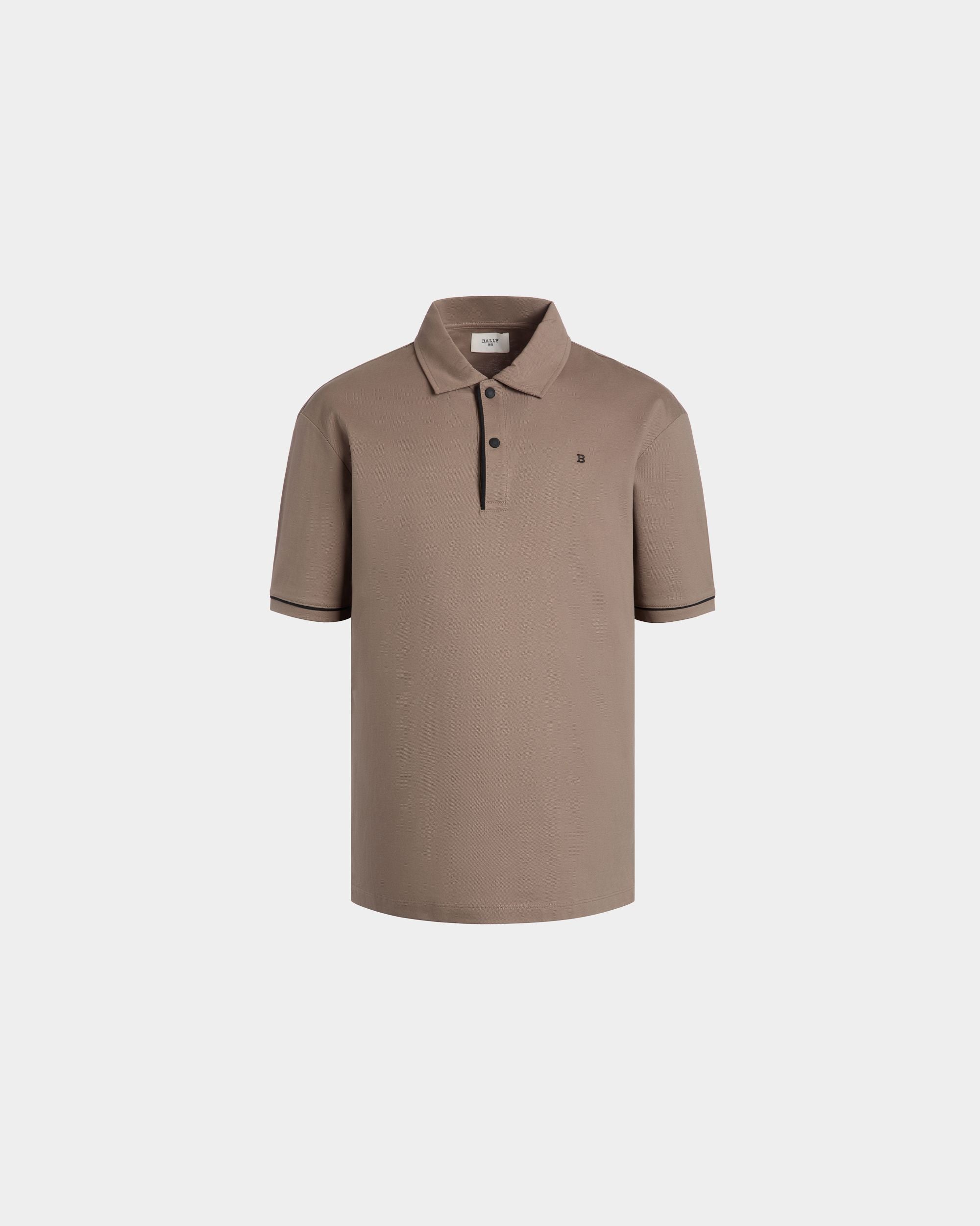 Polo In Cotone Piqué Beige - Uomo - Bally - 01