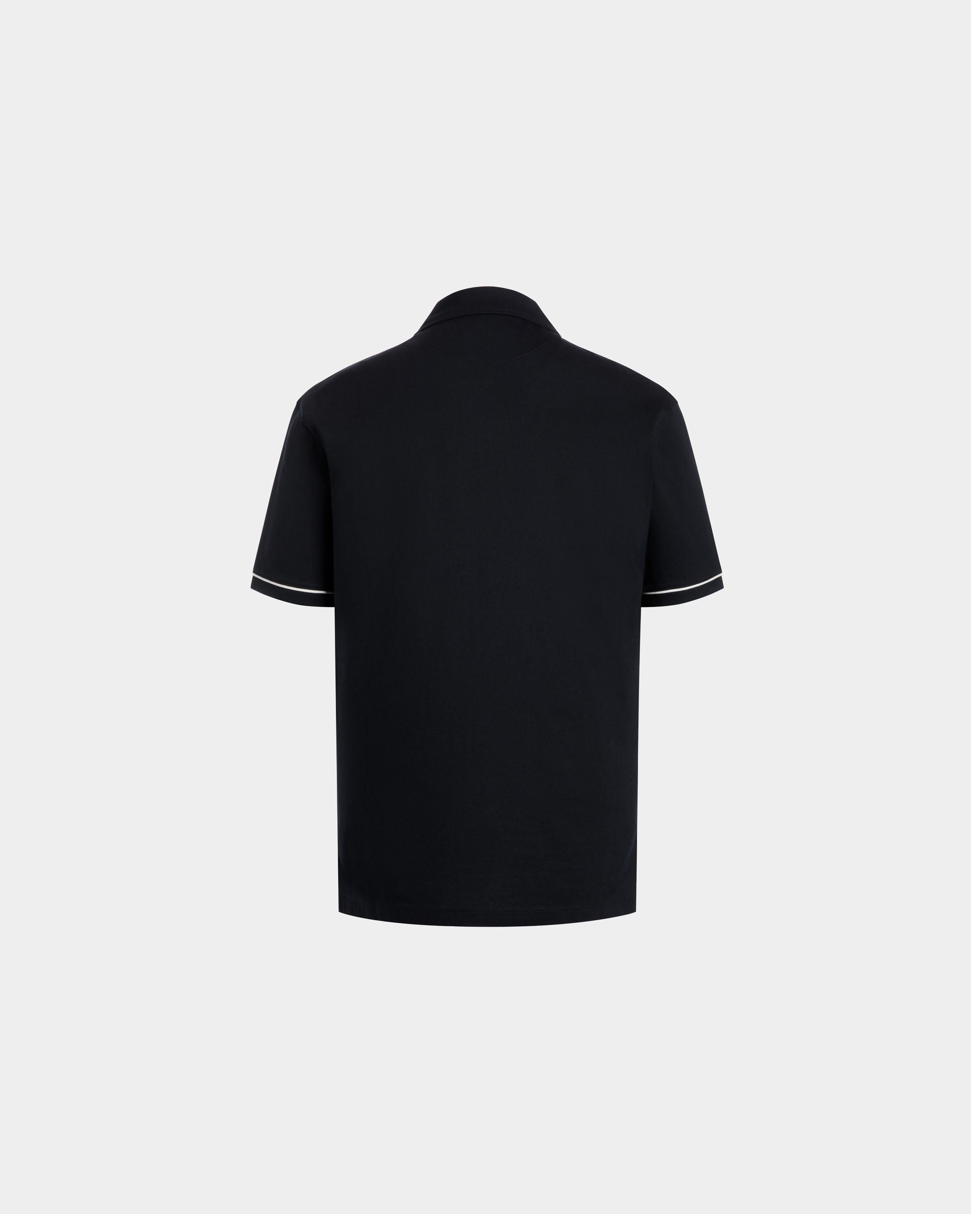 Polo In Cotone Piqué Blu - Uomo - Bally - 03