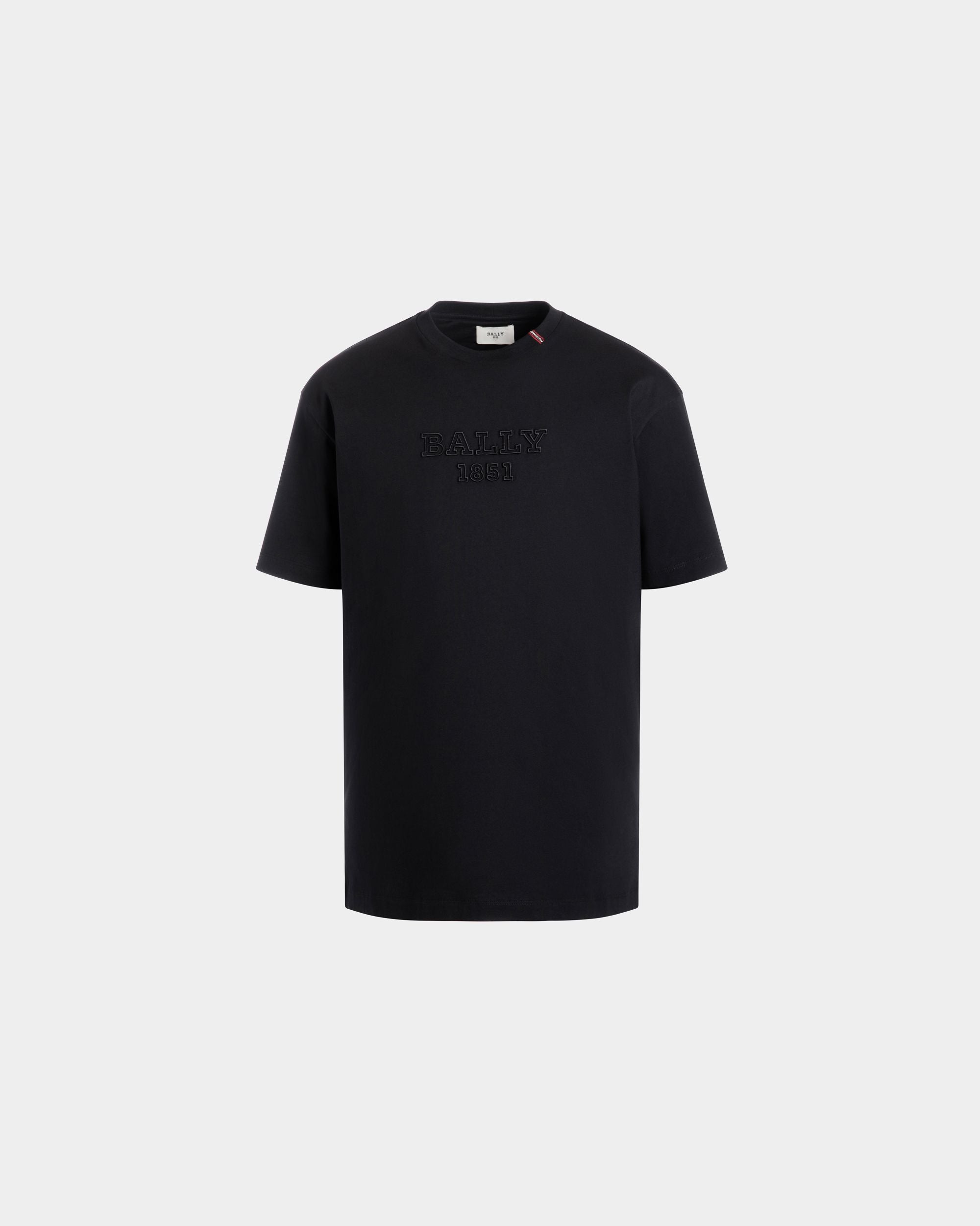 T-Shirt In Black Cotton - Homme - Bally - 01