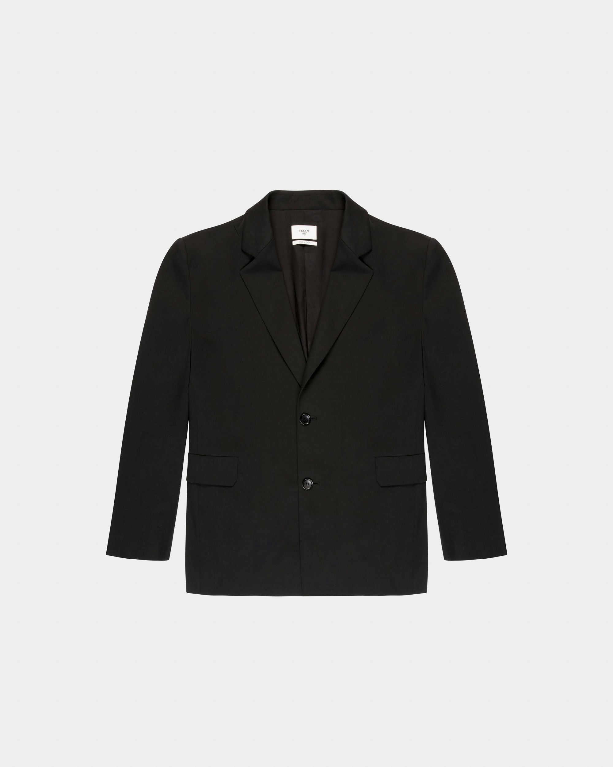 Blazer Monopetto In Misto Lana Nero - Uomo - Bally - 01
