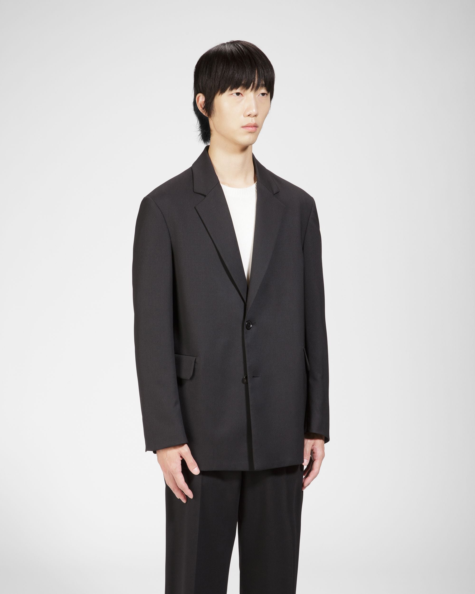 Blazer Monopetto In Misto Lana Nero - Uomo - Bally - 02