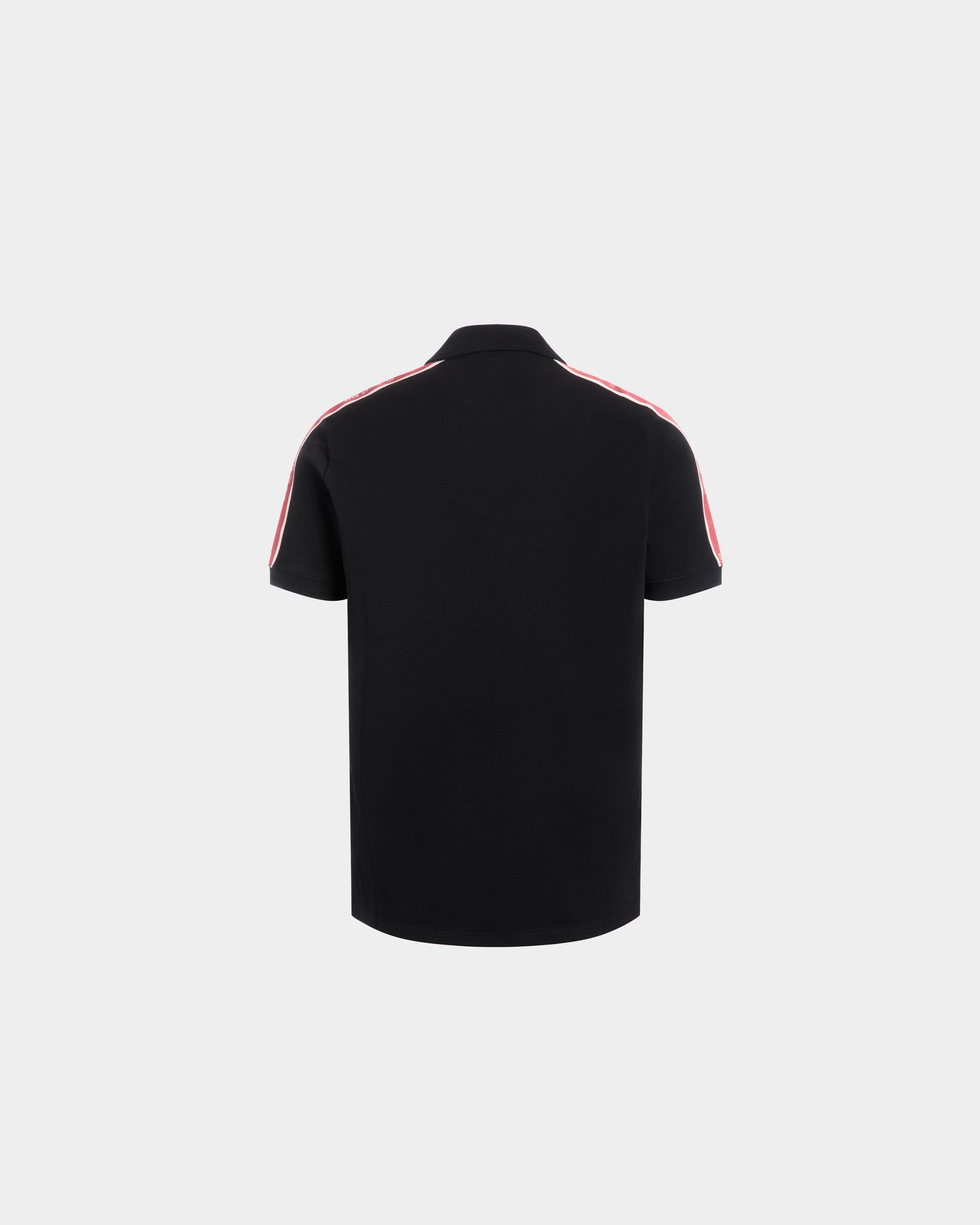 Poloshirt Aus Piqué-Baumwolle Aus In Schwarz - Herren - Bally - 03
