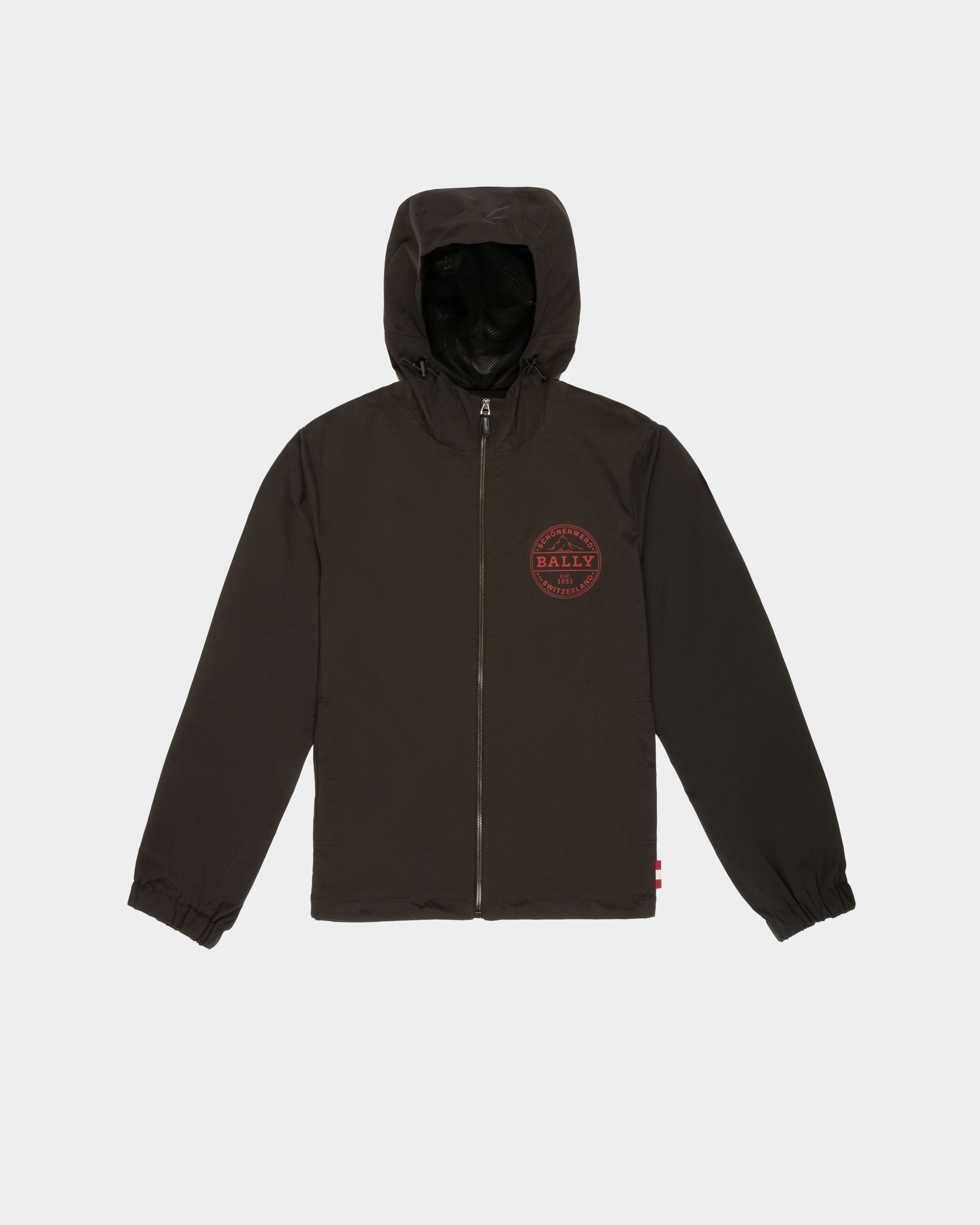 Blouson Logo En Nylon Noir - Homme - Bally - 01