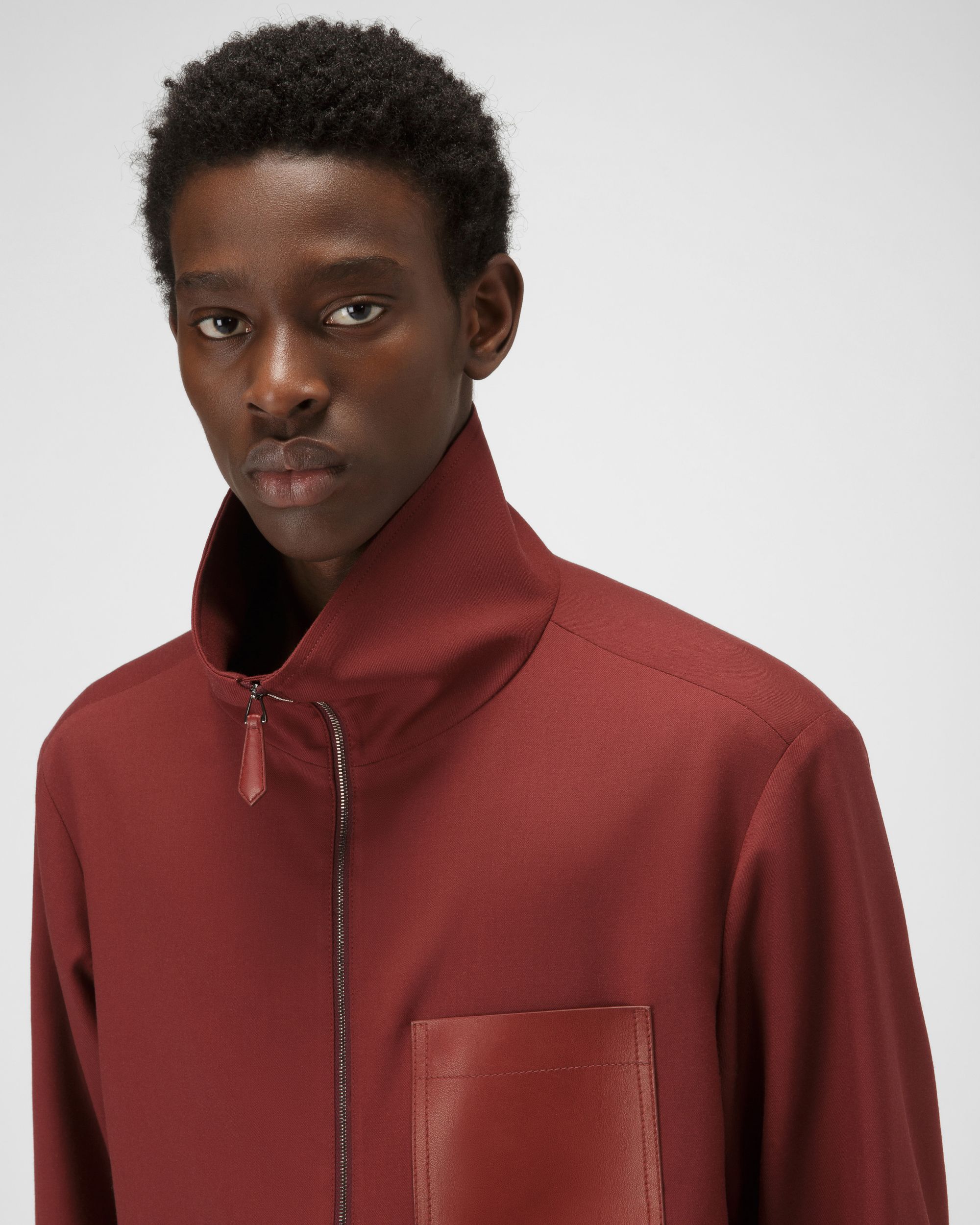 Bomberjacke Aus Traditionsroter Wolle - Herren - Bally - 02
